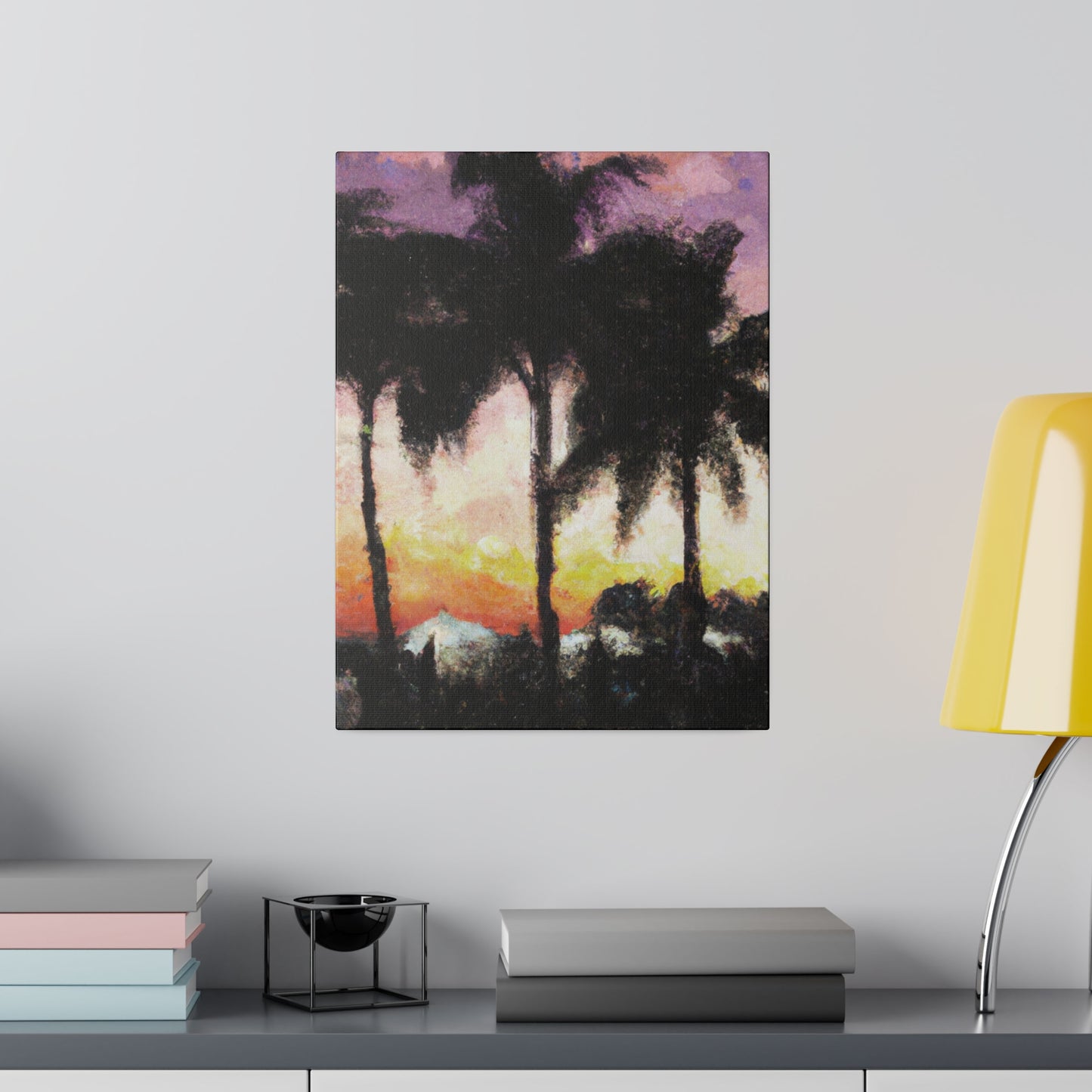 8185A - Miami Beach Sunset Painting Print | Miami | Beach | Sunset | Poster | Home Decor | Wall Art | Canvas