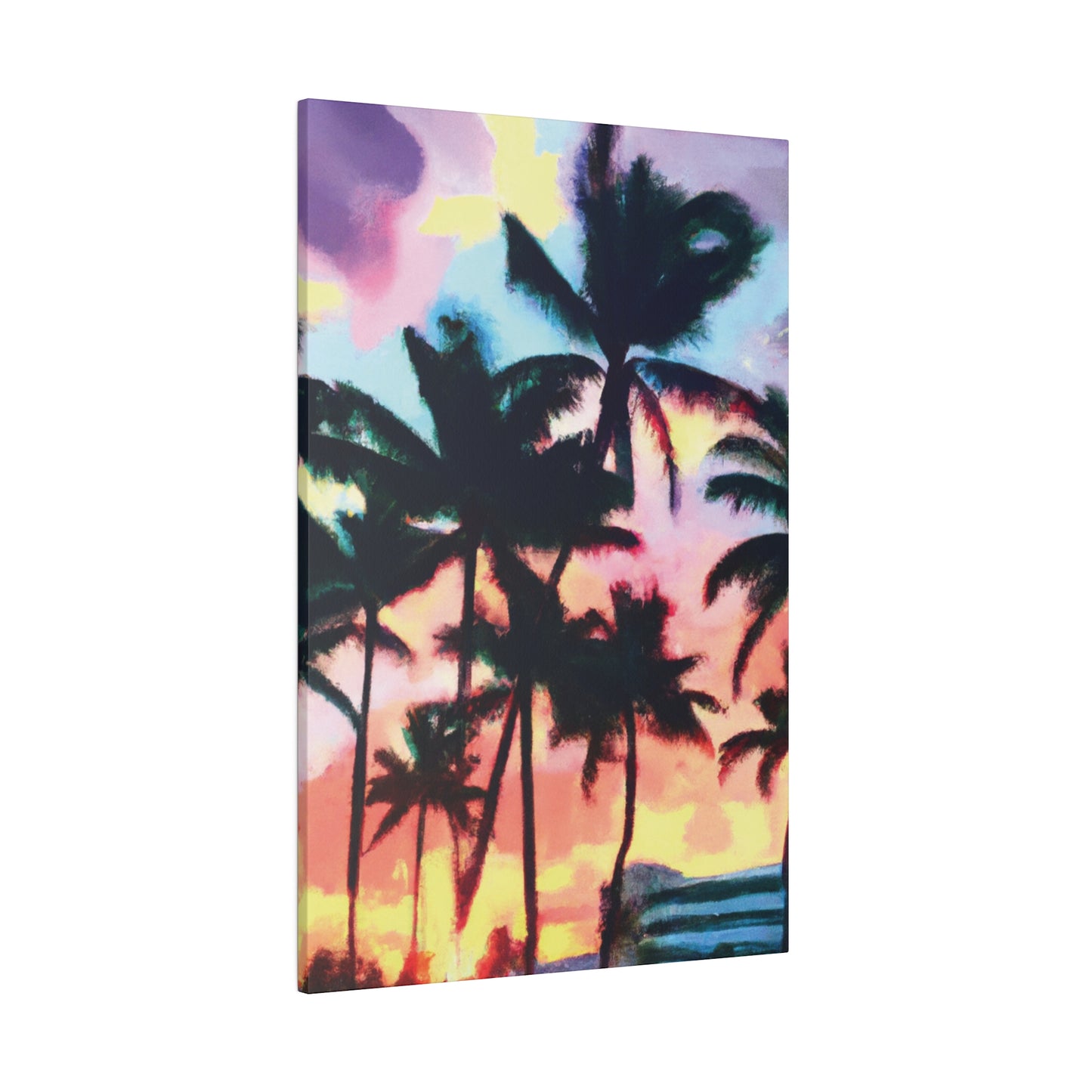 5231V - Miami Beach Sunset Painting Print | Miami | Beach | Sunset | Poster | Home Decor | Wall Art | Canvas