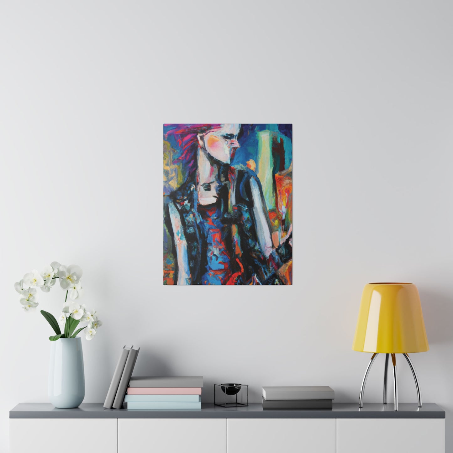 6491R - Rockstar Oil Painting Style Print | Poster | Home Decor | Wall Art | Music Art | Canvas