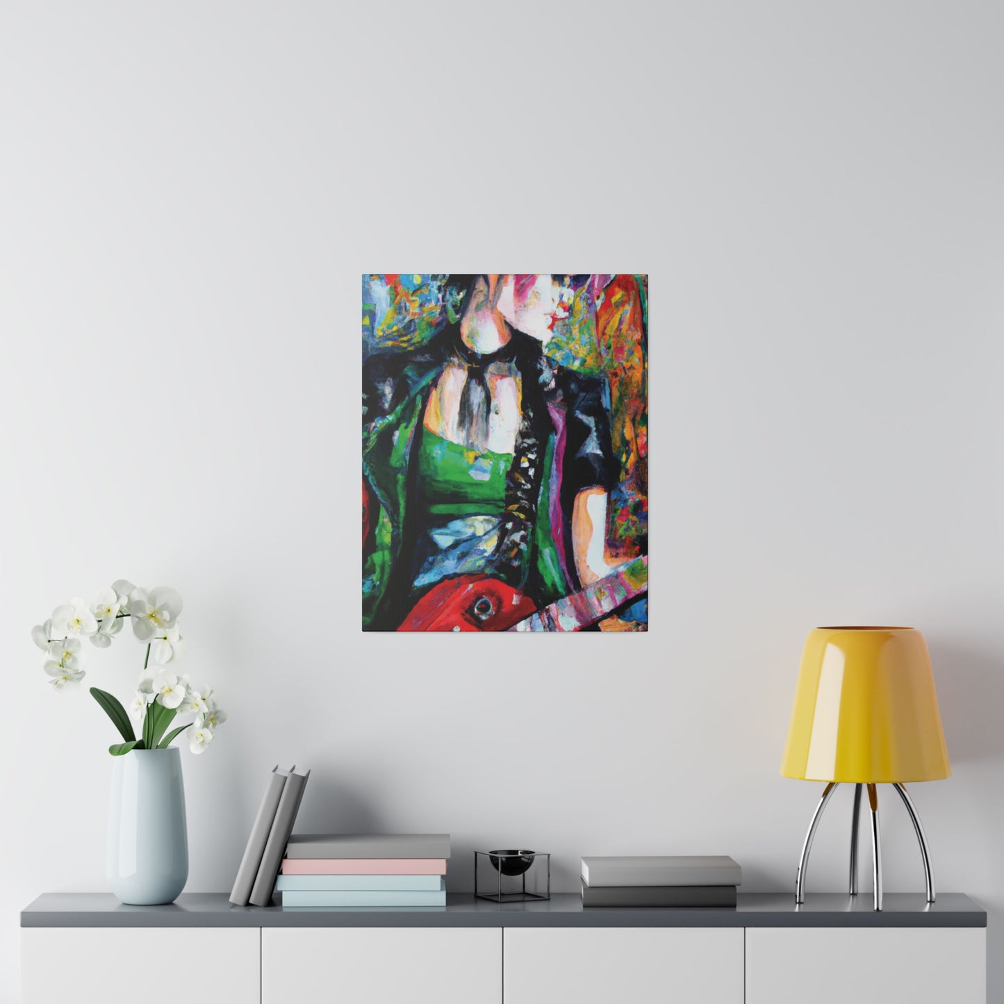 9737J - Rockstar Oil Painting Style Print | Poster | Home Decor | Wall Art | Music Art | Canvas