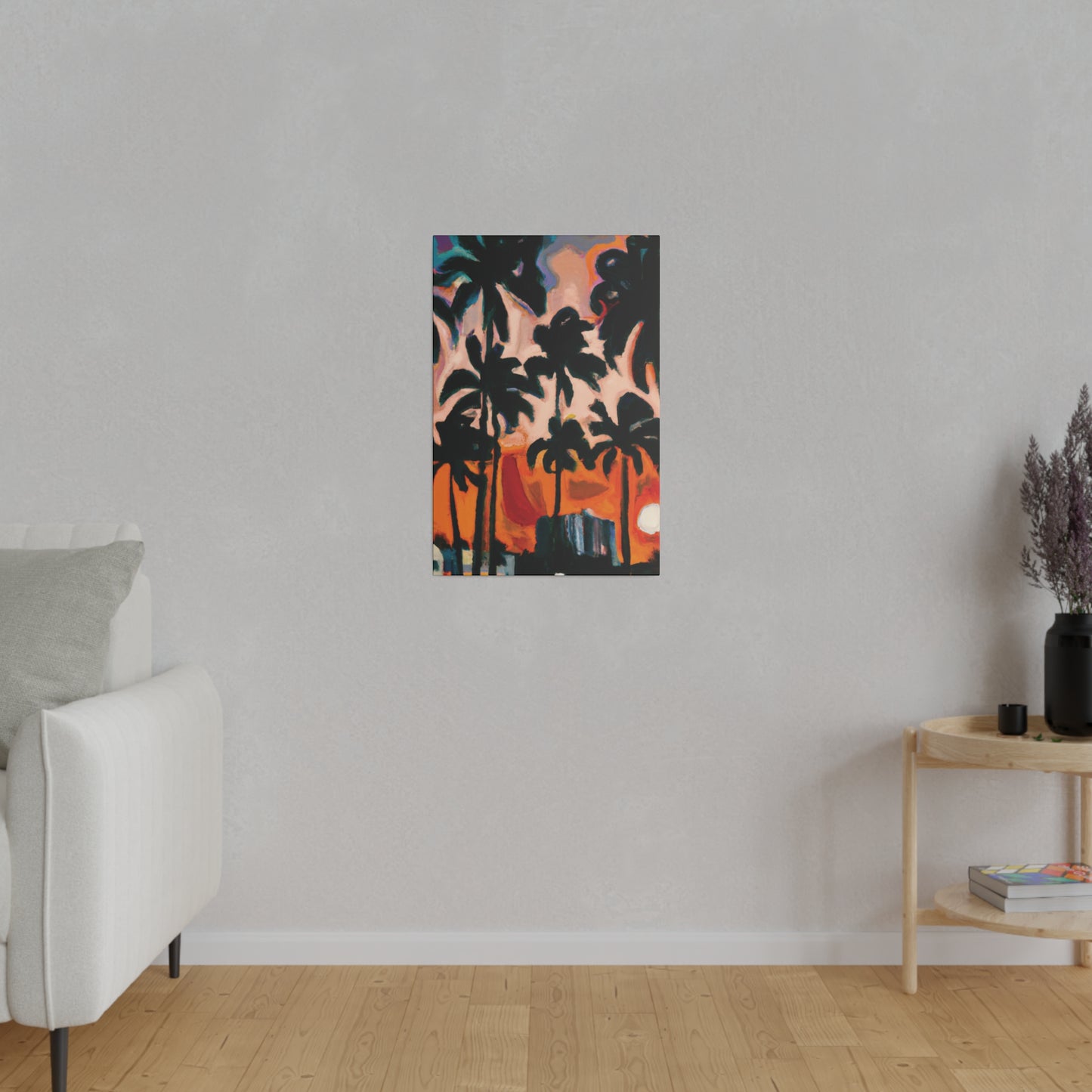 4317T - Miami Beach Sunset Painting Print | Miami | Beach | Sunset | Poster | Home Decor | Wall Art | Canvas