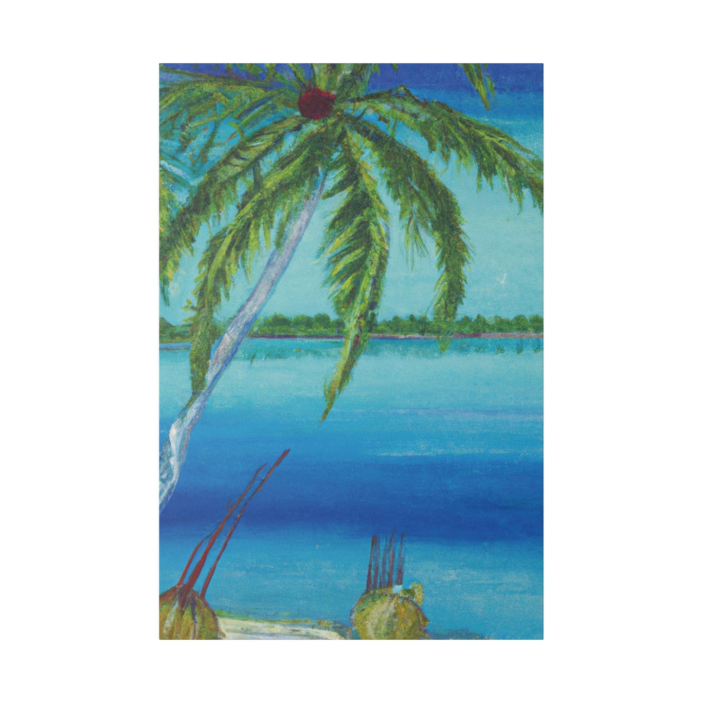 6874M - Bahamas Ocean Painting Print | Bahamas | Ocean | Beach | Poster | Home Decor | Wall Art | Canvas