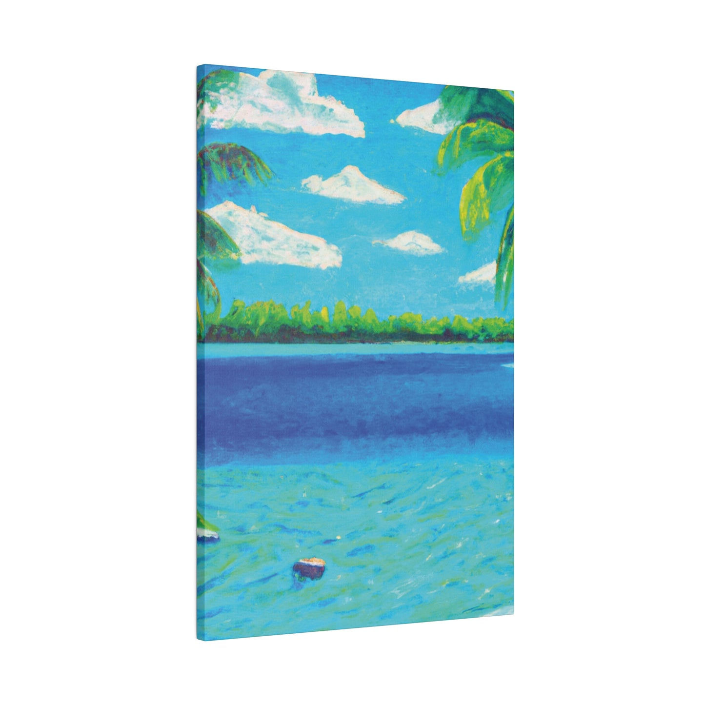 4513K - Bahamas Ocean Painting Print | Bahamas | Ocean | Beach | Poster | Home Decor | Wall Art | Canvas