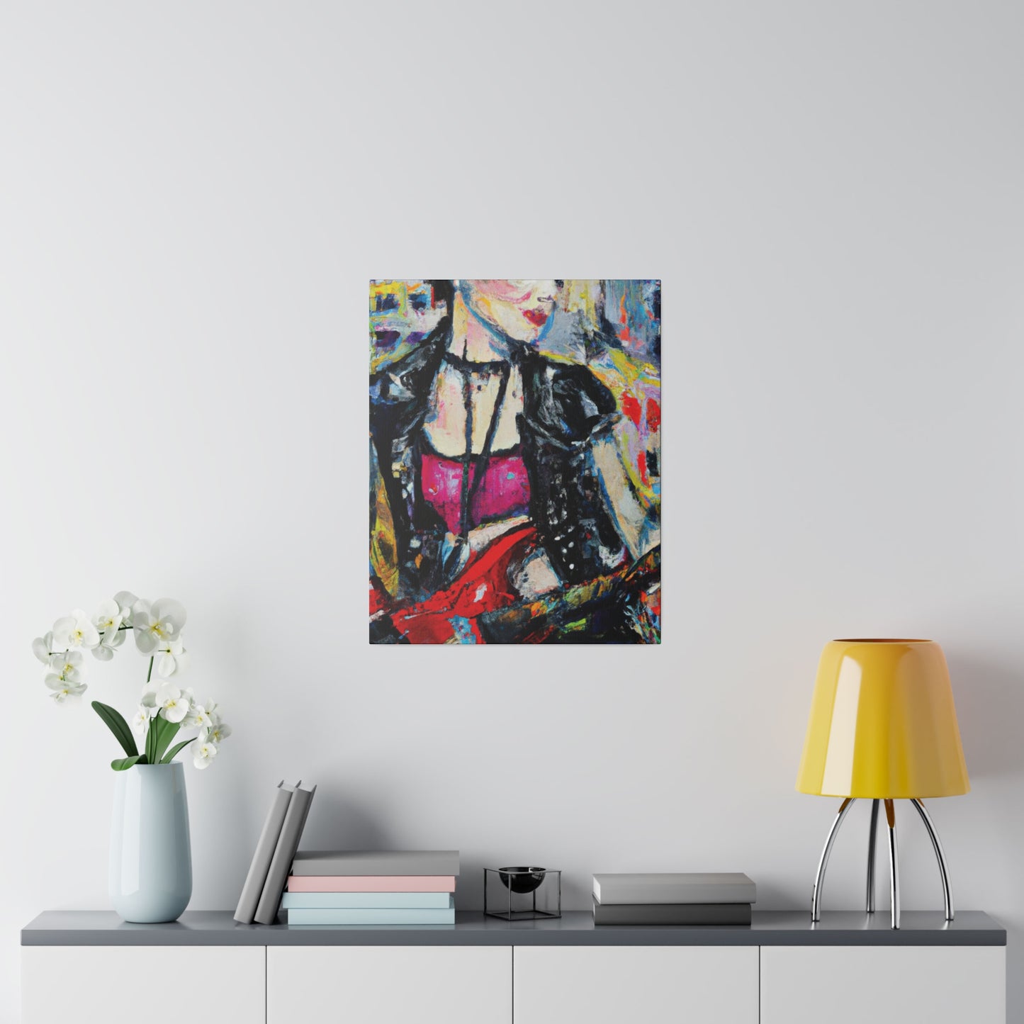 6167B - Rockstar Oil Painting Style Print | Poster | Home Decor | Wall Art | Music Art | Canvas