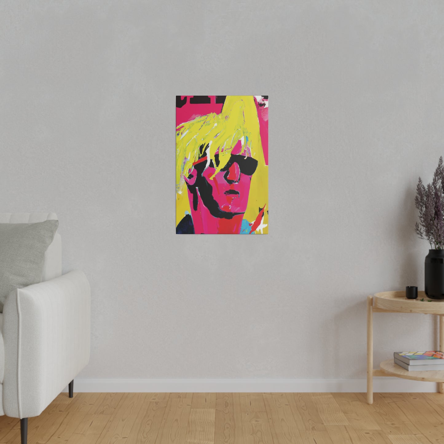 5130P - Rockstar Painting Print | Face | Abstract | Poster | Home Decor | Wall Art | Music Art | Canvas