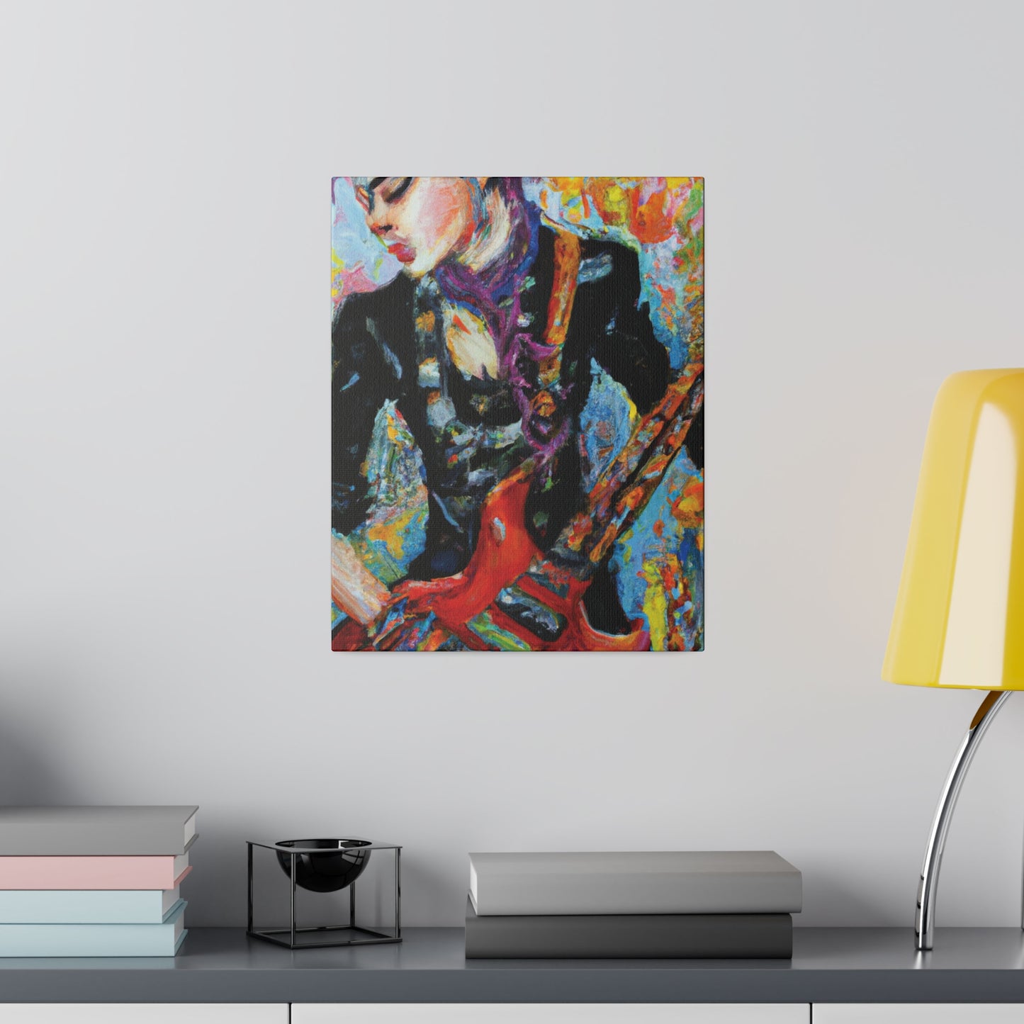 7123G - Rockstar Oil Painting Style Print | Poster | Home Decor | Wall Art | Music Art | Canvas