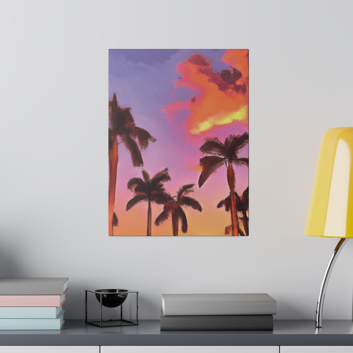 7518V - Miami Beach Sunset Painting Print | Miami | Beach | Sunset | Poster | Home Decor | Wall Art | Canvas