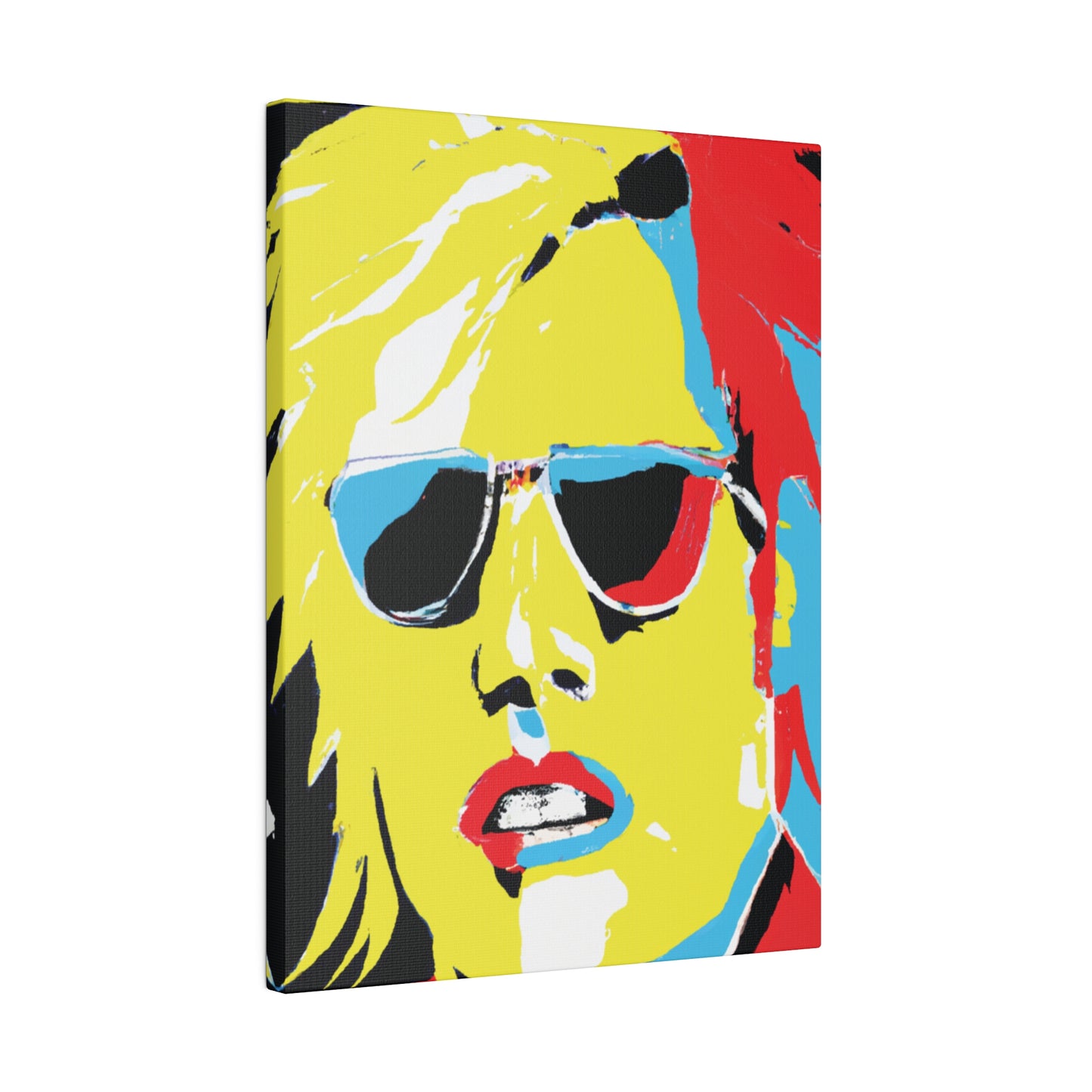 7436R - Rockstar Painting Print | Face | Abstract | Poster | Home Decor | Wall Art | Music Art | Canvas