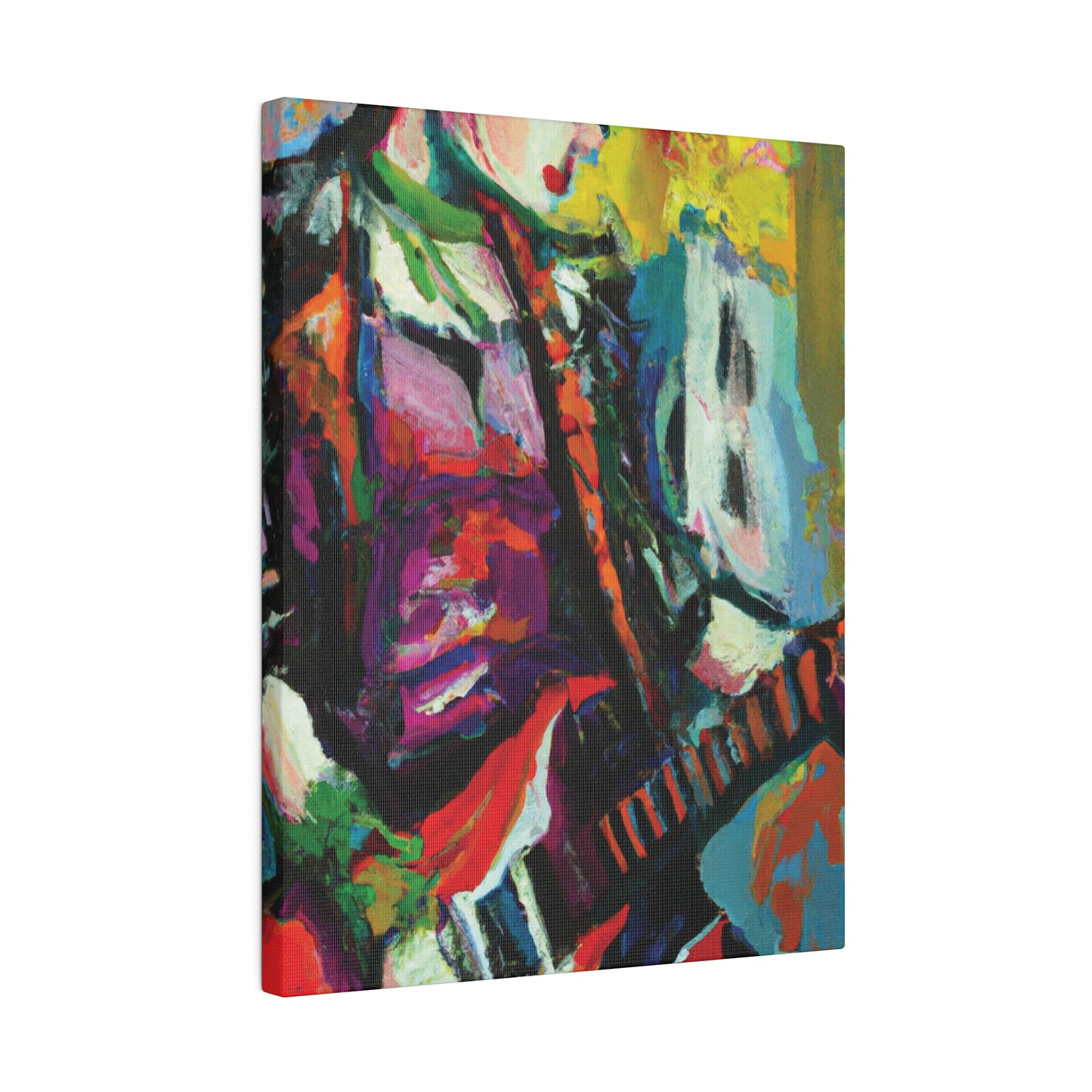 2671G - Rockstar Oil Painting Style Print | Poster | Home Decor | Wall Art | Music Art | Canvas