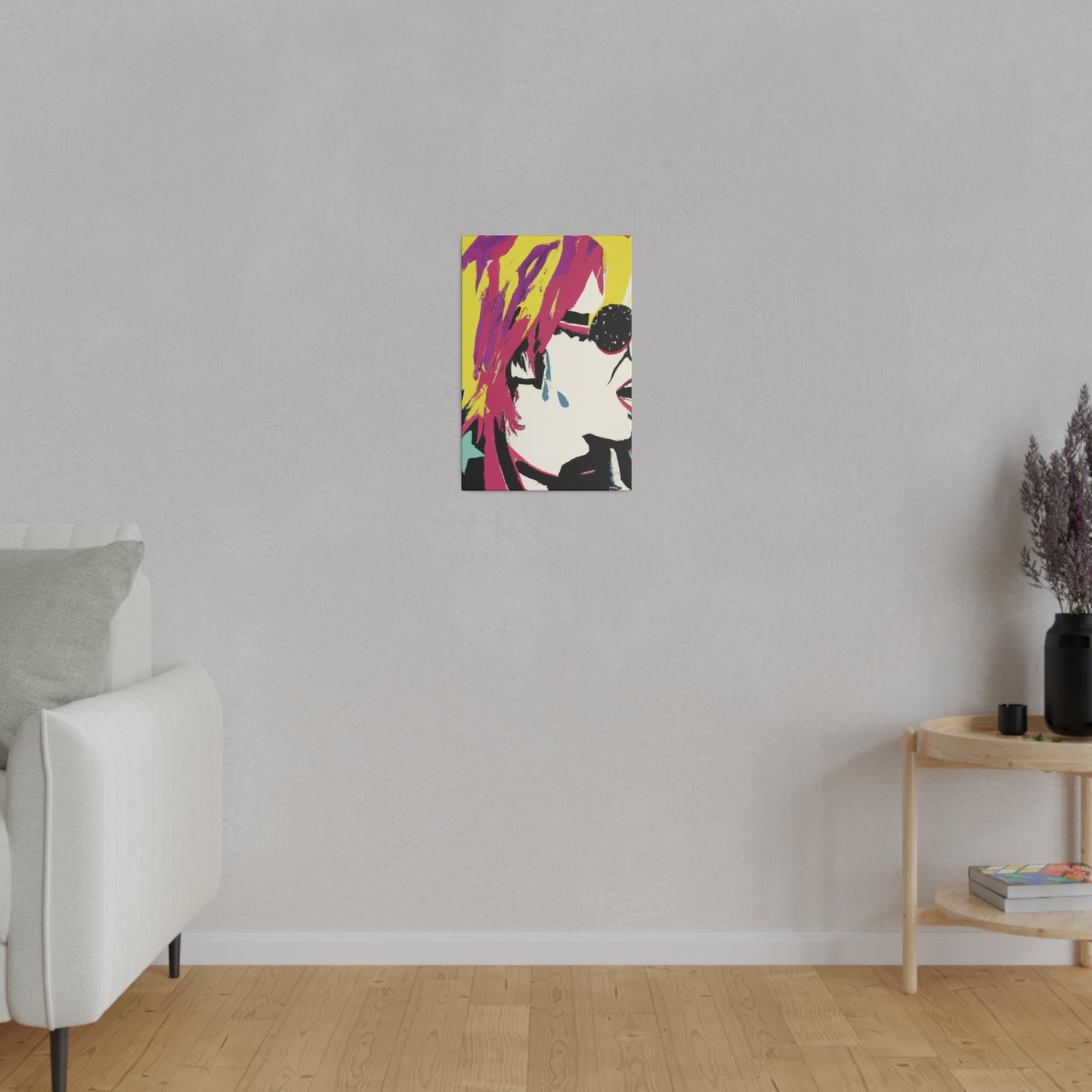 1794Z - Rockstar Painting Print | Face | Abstract | Poster | Home Decor | Wall Art | Music Art | Canvas