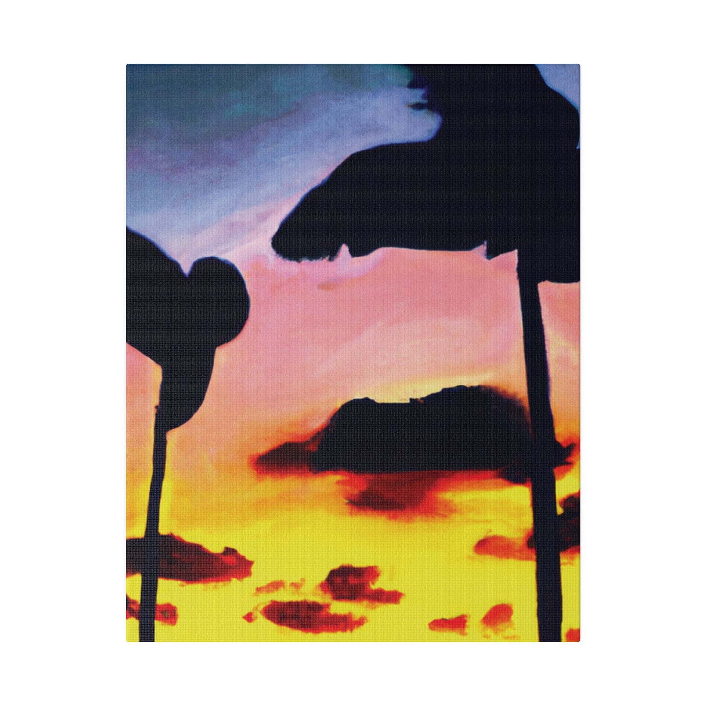 7515G - Miami Beach Sunset Painting Print | Miami | Beach | Sunset | Poster | Home Decor | Wall Art | Canvas