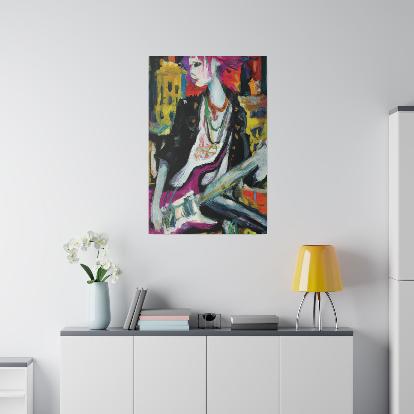 4512T - Rockstar Oil Painting Style Print | Poster | Home Decor | Wall Art | Music Art | Canvas