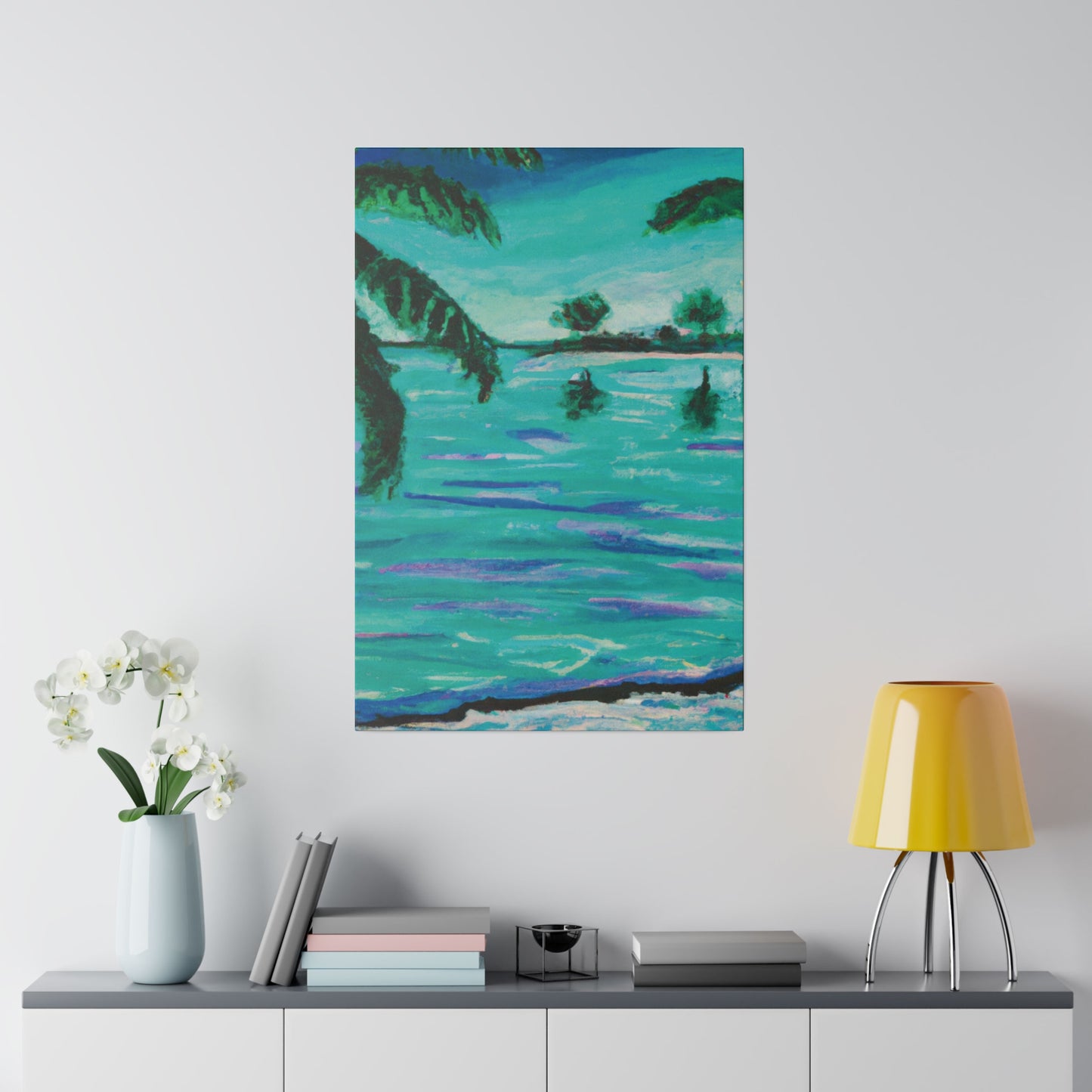 4157C - Bahamas Ocean Painting Print | Bahamas | Ocean | Beach | Poster | Home Decor | Wall Art | Canvas