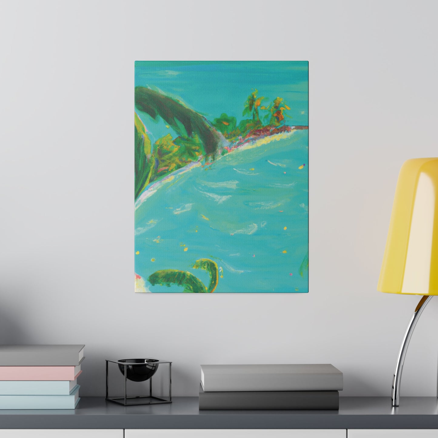 1935K - Bahamas Ocean Painting Print | Bahamas | Ocean | Beach | Poster | Home Decor | Wall Art | Canvas