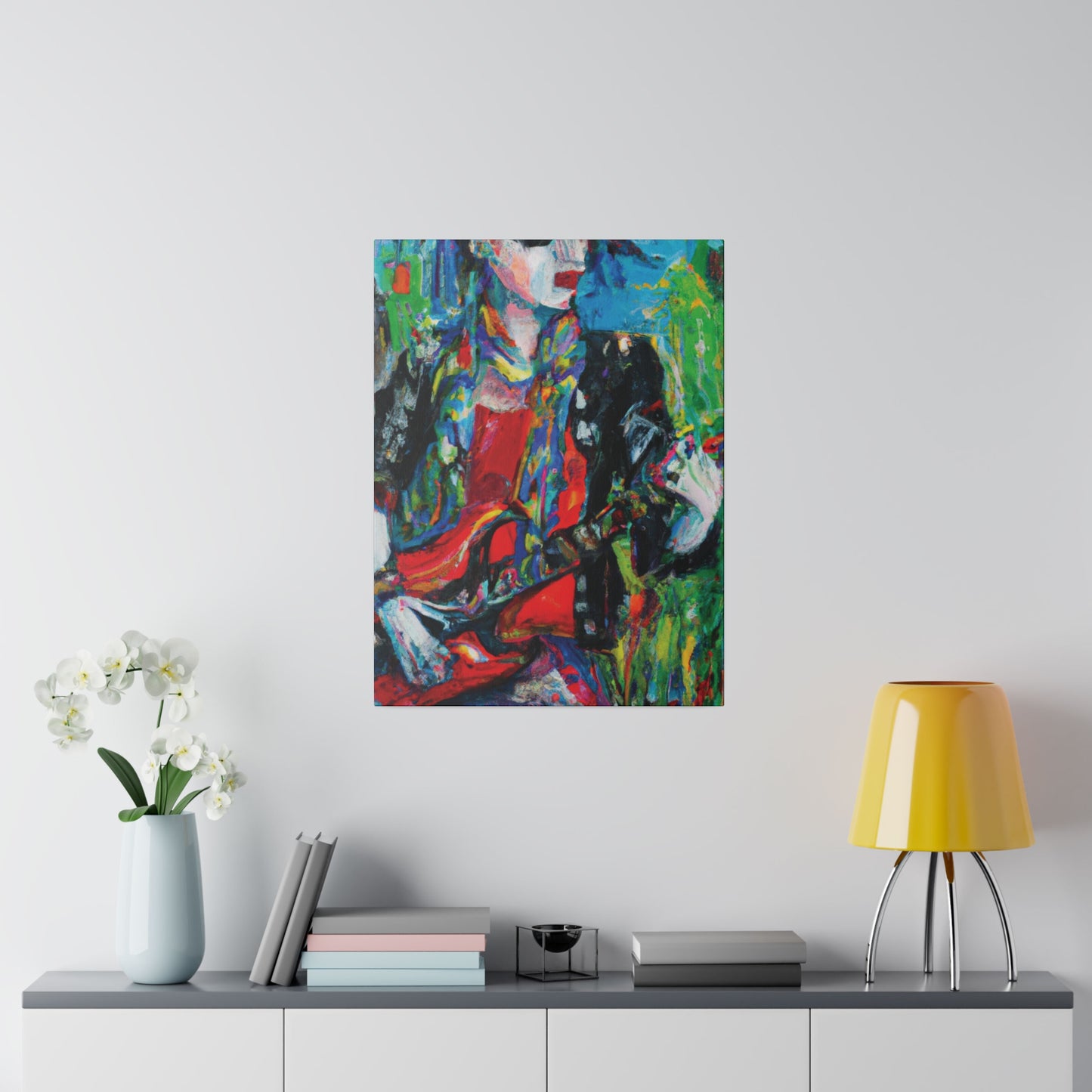 8276X - Rockstar Oil Painting Style Print | Poster | Home Decor | Wall Art | Music Art | Canvas