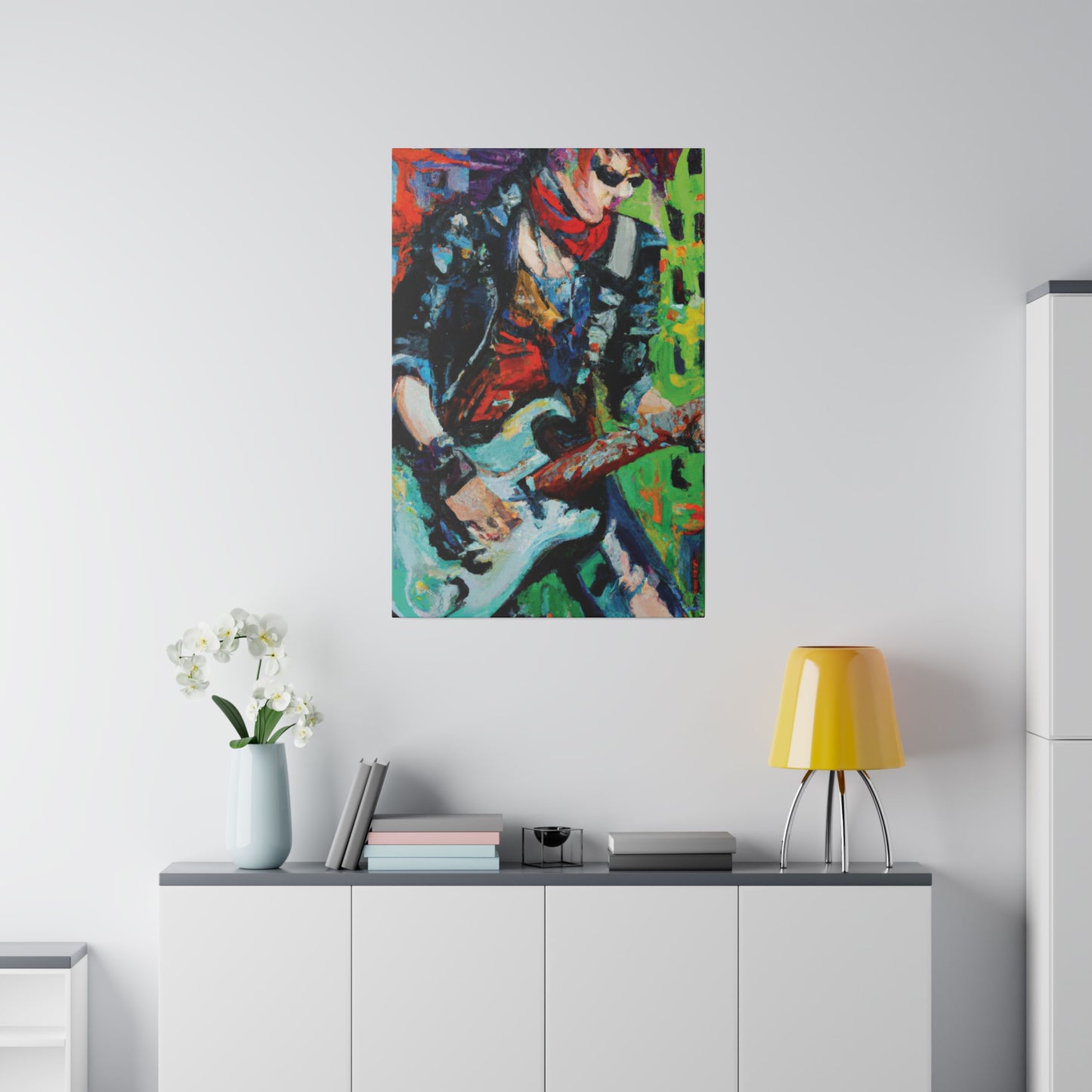 4485G - Rockstar Oil Painting Style Print | Poster | Home Decor | Wall Art | Music Art | Canvas