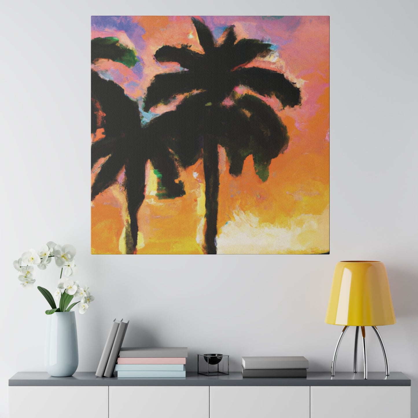 1532W - Miami Beach Sunset Painting Print | Miami | Beach | Sunset | Poster | Home Decor | Wall Art | Canvas