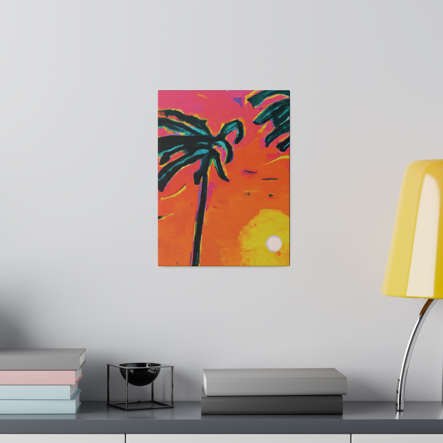 7273U - Miami Beach Sunset Painting Print | Miami | Beach | Sunset | Poster | Home Decor | Wall Art | Canvas