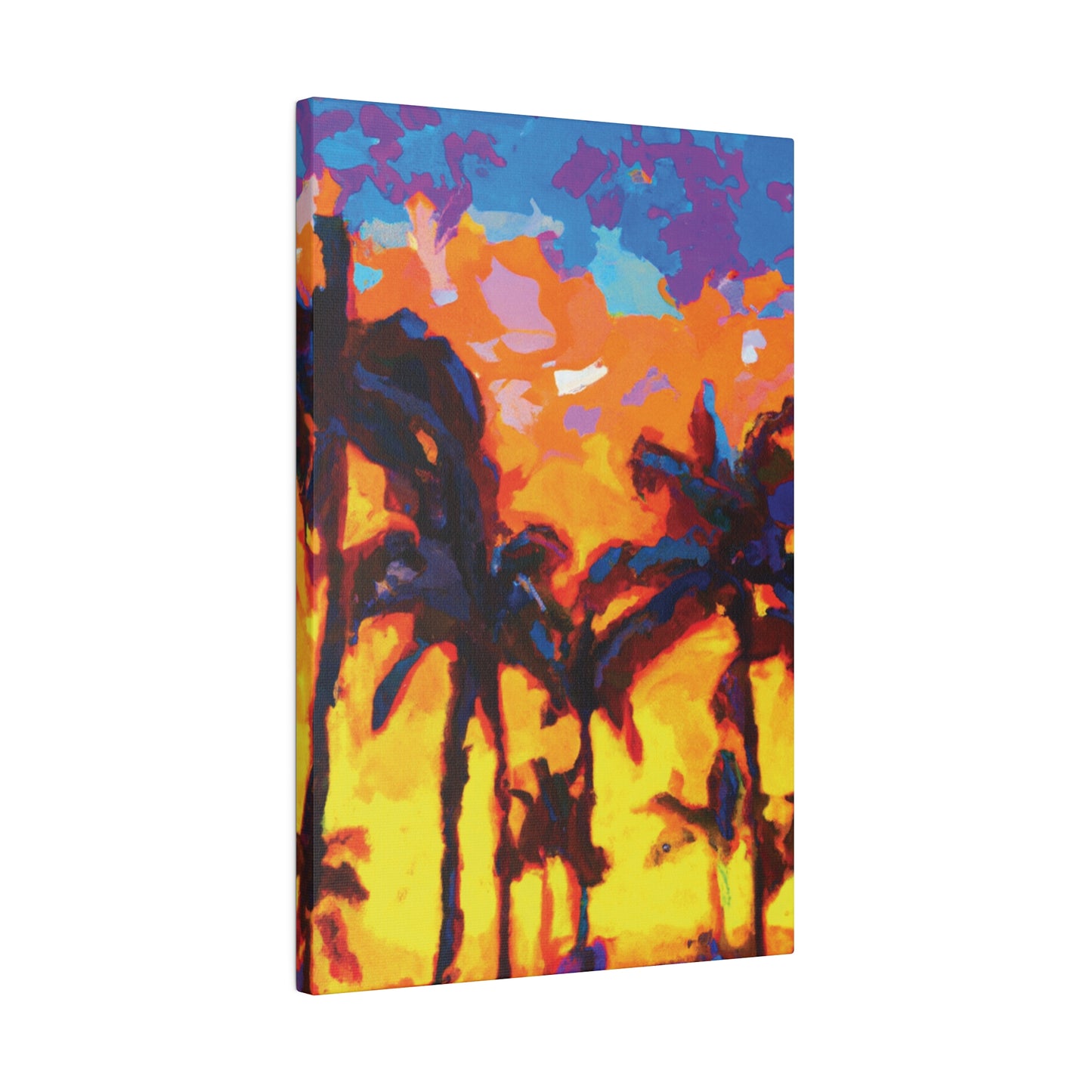 5533Y - Miami Beach Sunset Painting Print | Miami | Beach | Sunset | Poster | Home Decor | Wall Art | Canvas