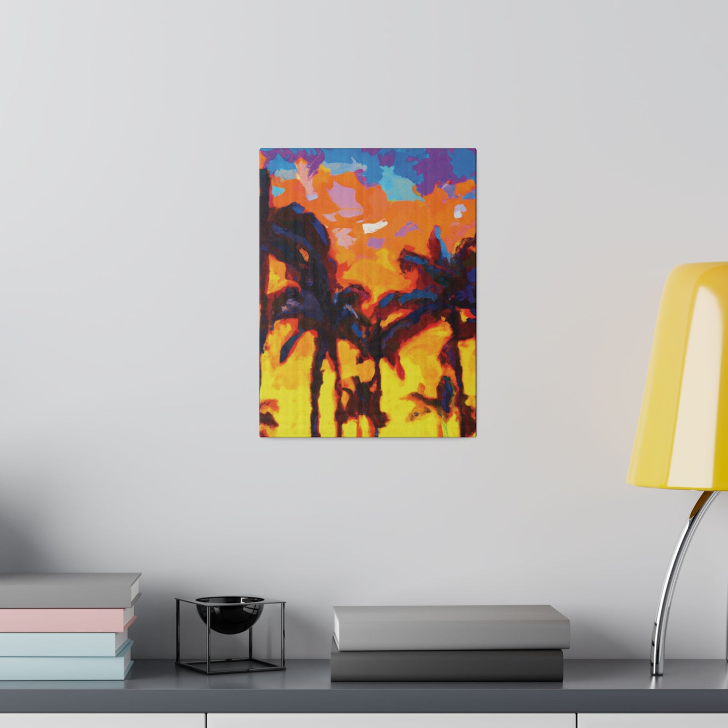 5533Y - Miami Beach Sunset Painting Print | Miami | Beach | Sunset | Poster | Home Decor | Wall Art | Canvas