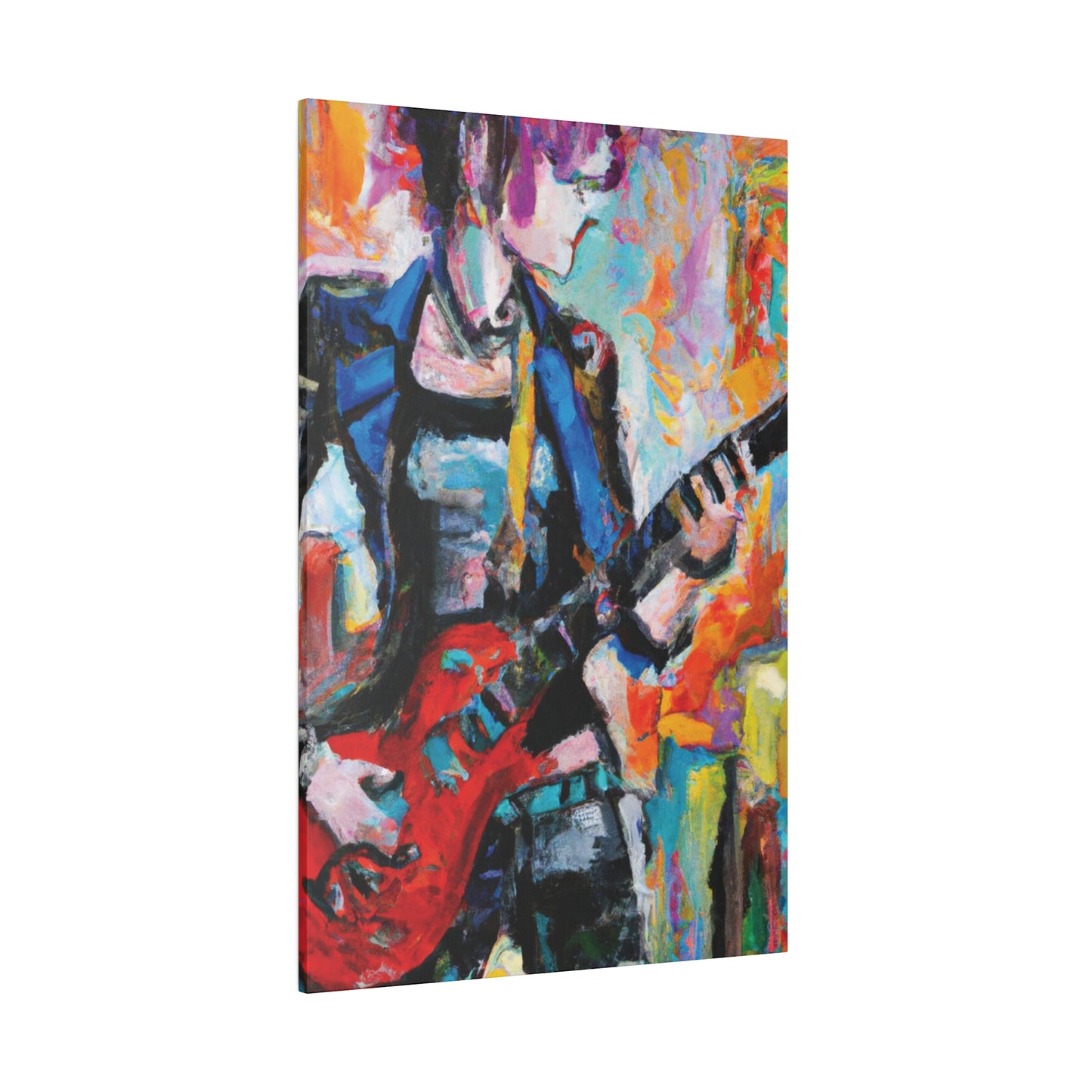 3278V - Rockstar Oil Painting Style Print | Poster | Home Decor | Wall Art | Music Art | Canvas