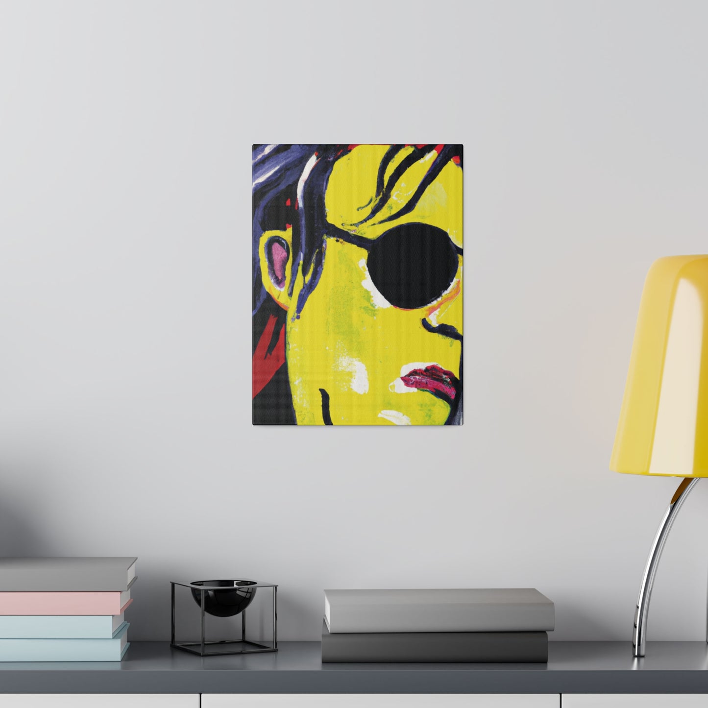 6607V - Rockstar Painting Print | Face | Abstract | Poster | Home Decor | Wall Art | Music Art | Canvas