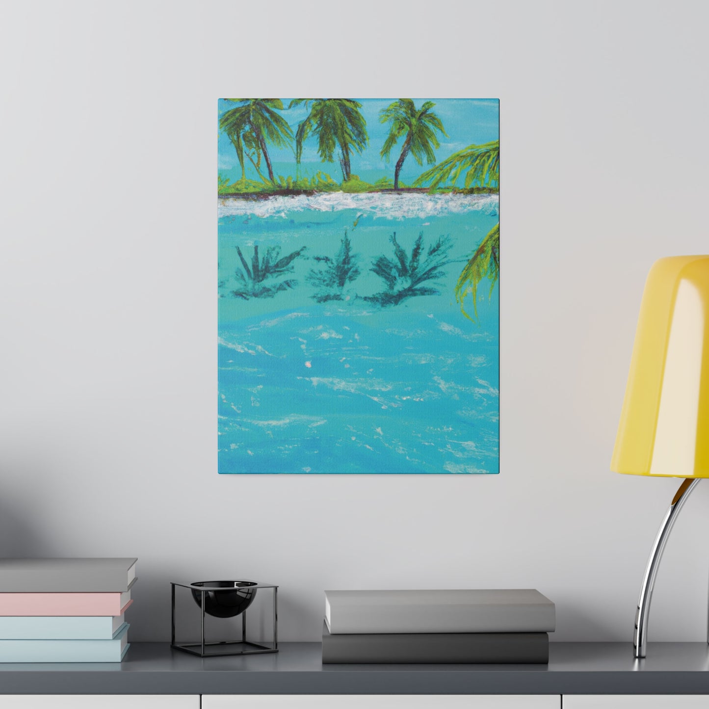 8321K - Bahamas Ocean Painting Print | Bahamas | Ocean | Beach | Poster | Home Decor | Wall Art | Canvas