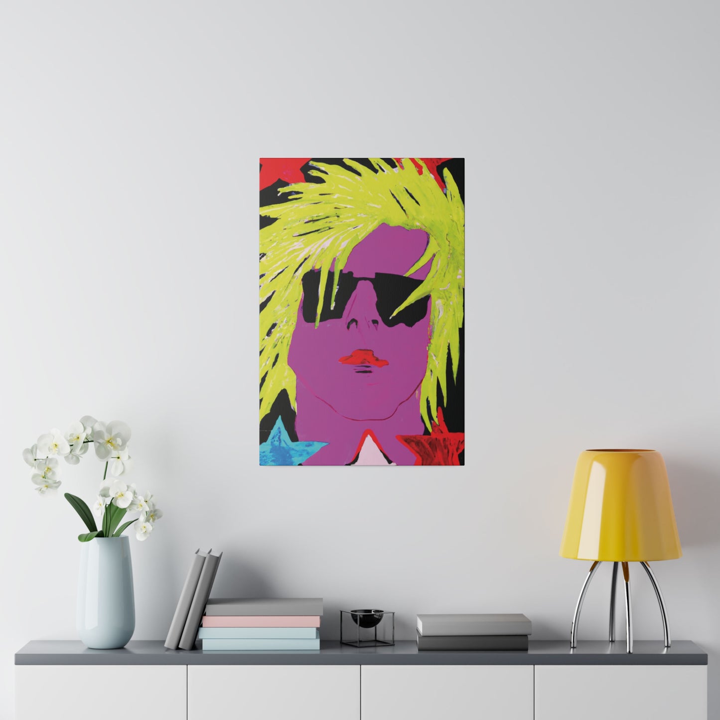 3271U - Rockstar Painting Print | Face | Abstract | Poster | Home Decor | Wall Art | Music Art | Canvas