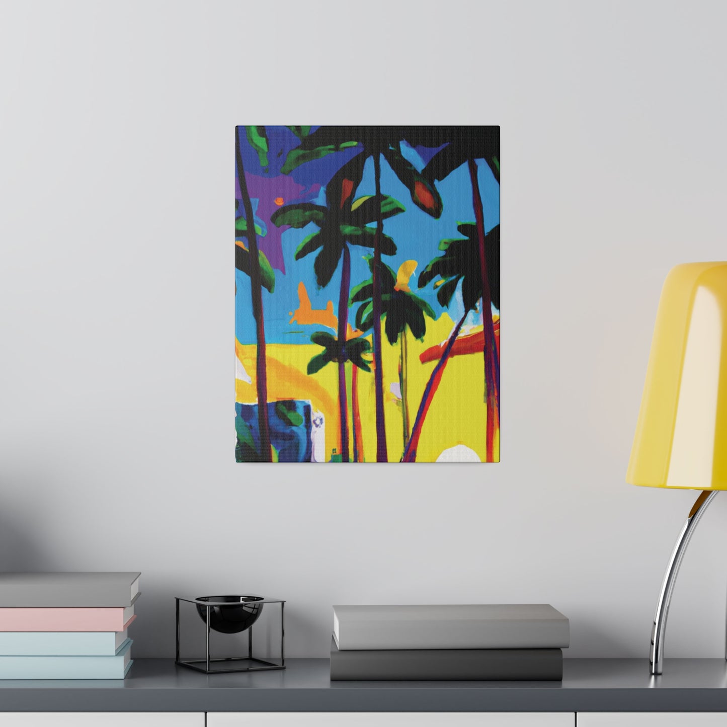 7182X - Miami Beach Sunset Painting Print | Miami | Beach | Sunset | Poster | Home Decor | Wall Art | Canvas