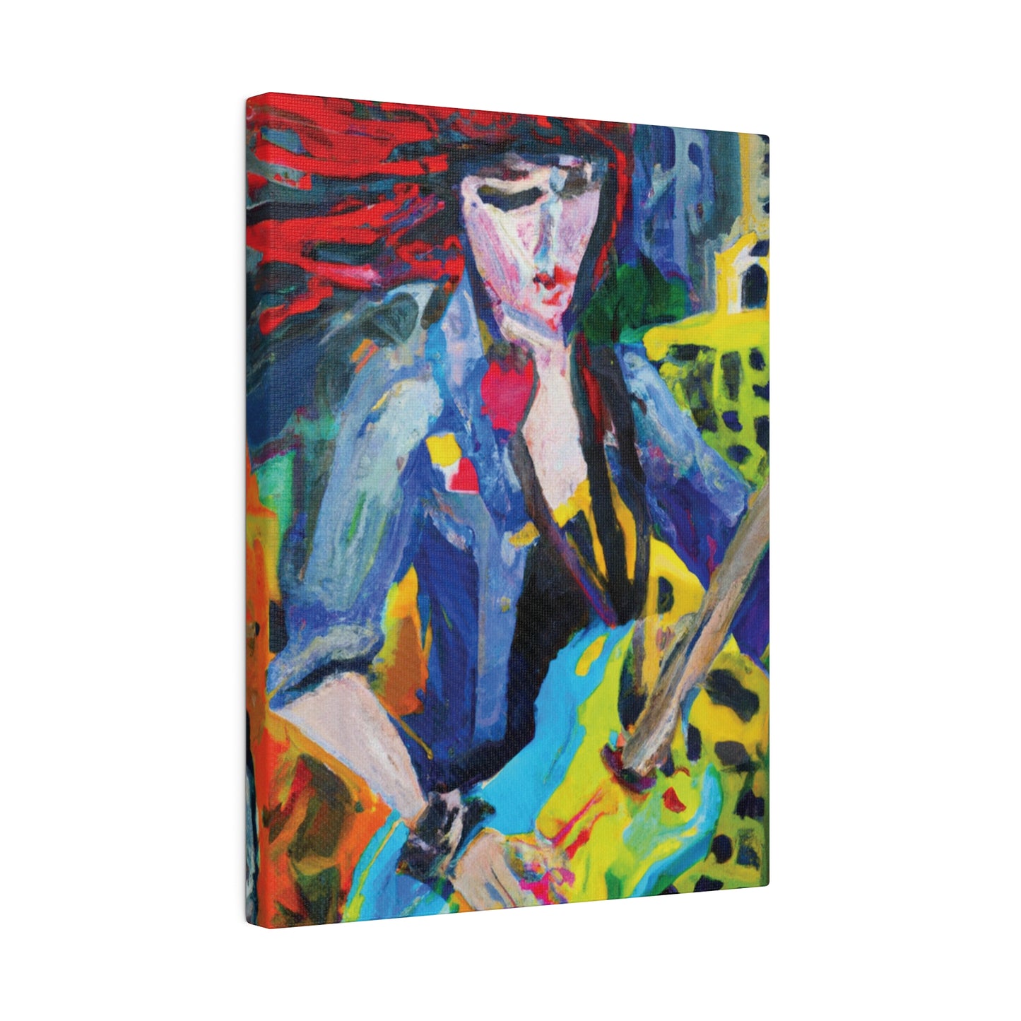 5084Q - Rockstar Oil Painting Style Print | Poster | Home Decor | Wall Art | Music Art | Canvas