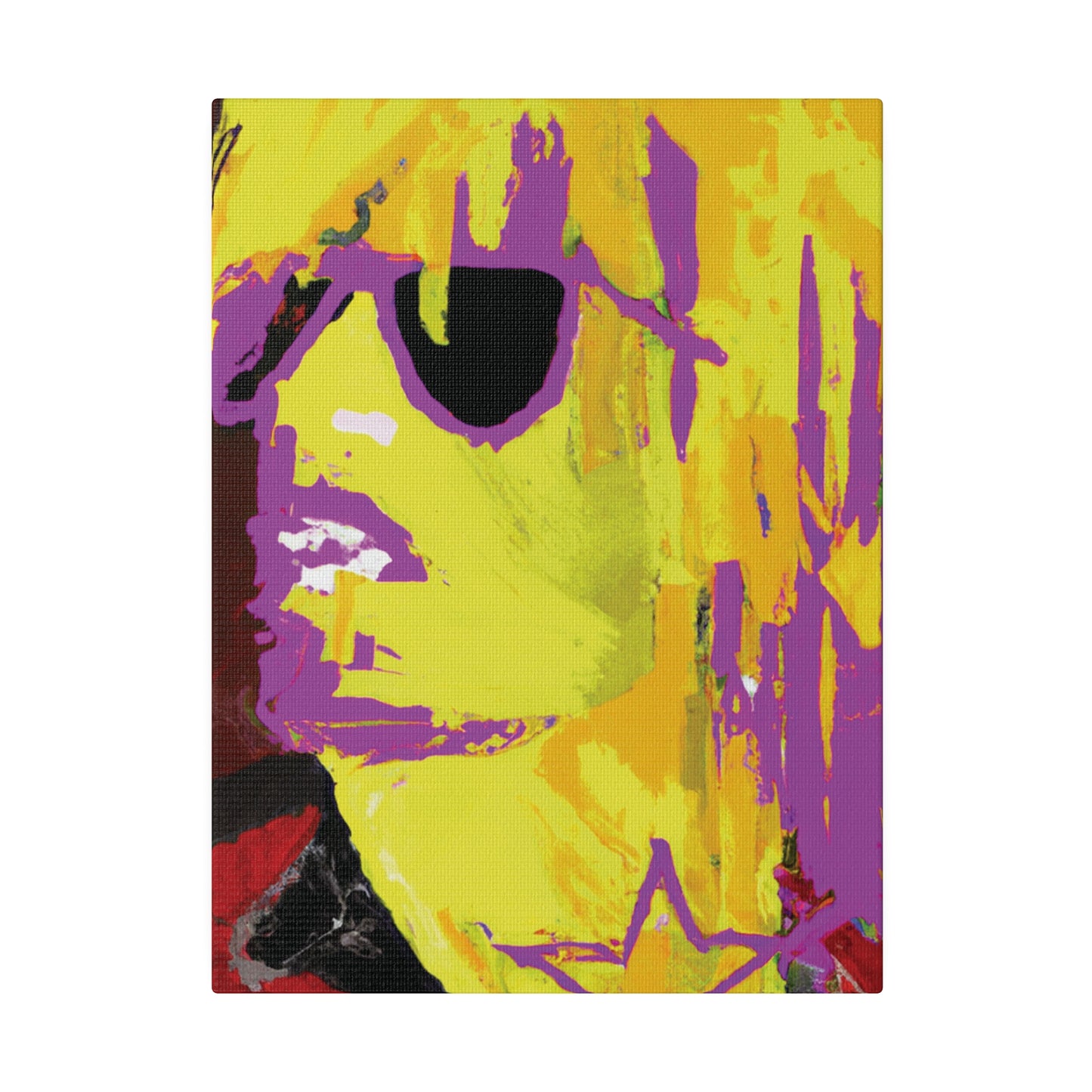 138G - Rockstar Painting Print | Face | Abstract | Poster | Home Decor | Wall Art | Music Art | Canvas