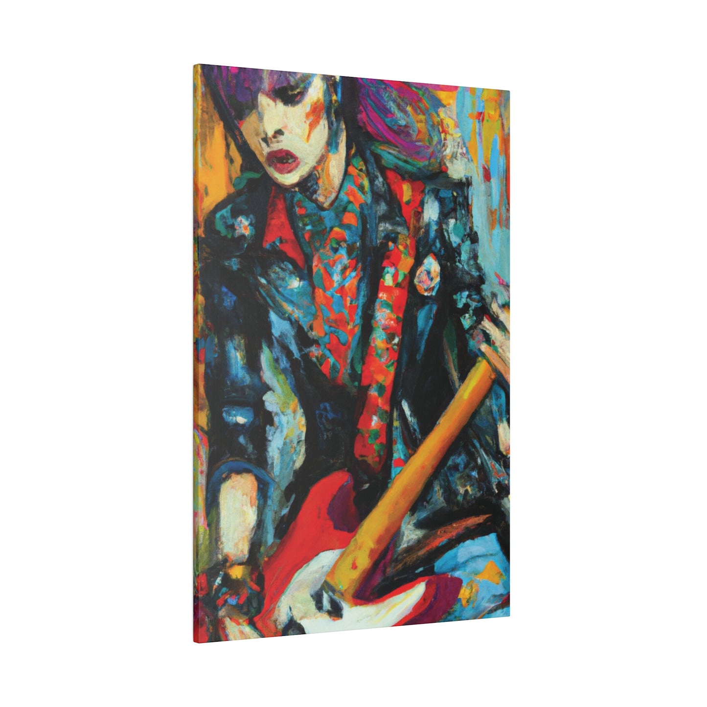 9697B - Rockstar Oil Painting Style Print | Poster | Home Decor | Wall Art | Music Art | Canvas