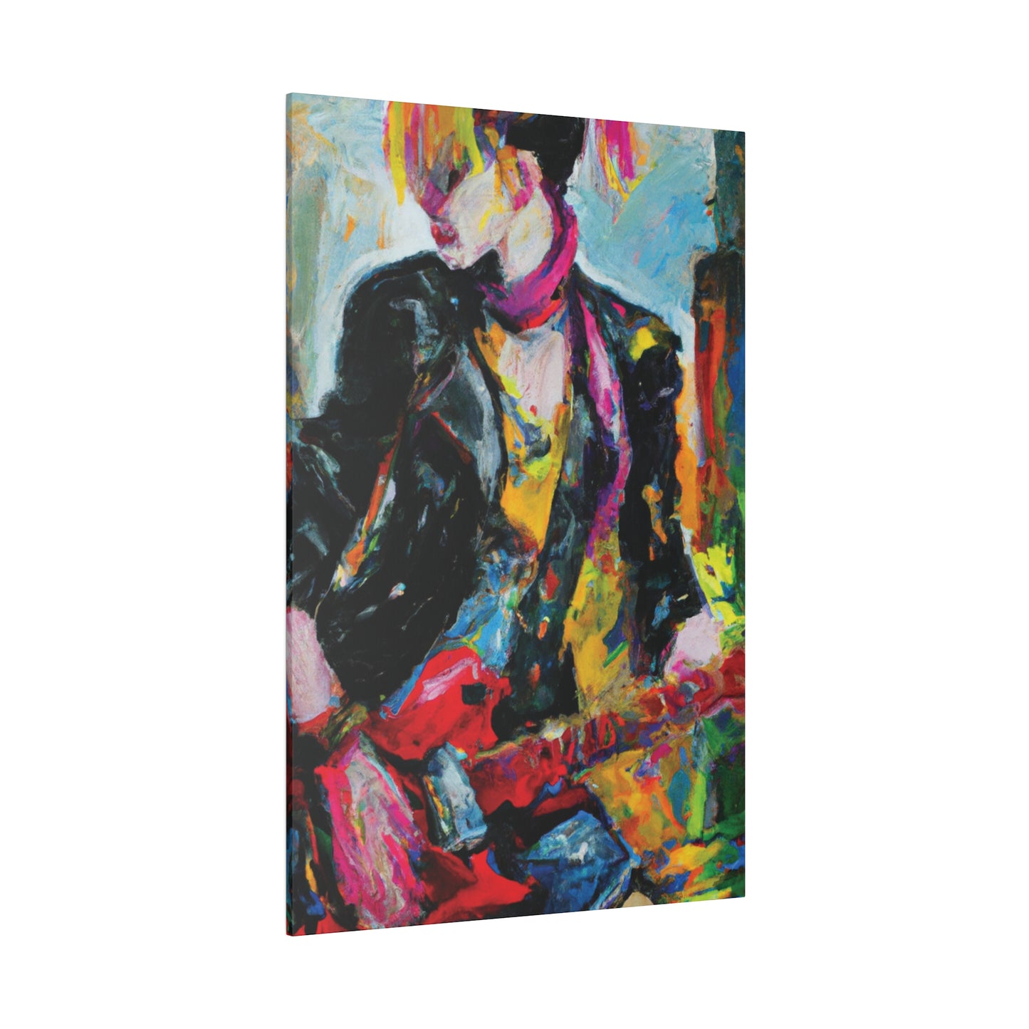 8178F - Rockstar Oil Painting Style Print | Poster | Home Decor | Wall Art | Music Art | Canvas