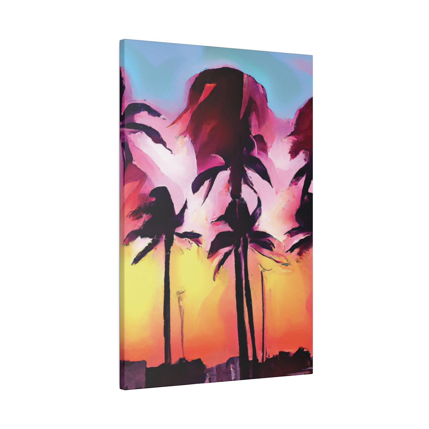 4536X - Miami Beach Sunset Painting Print | Miami | Beach | Sunset | Poster | Home Decor | Wall Art | Canvas