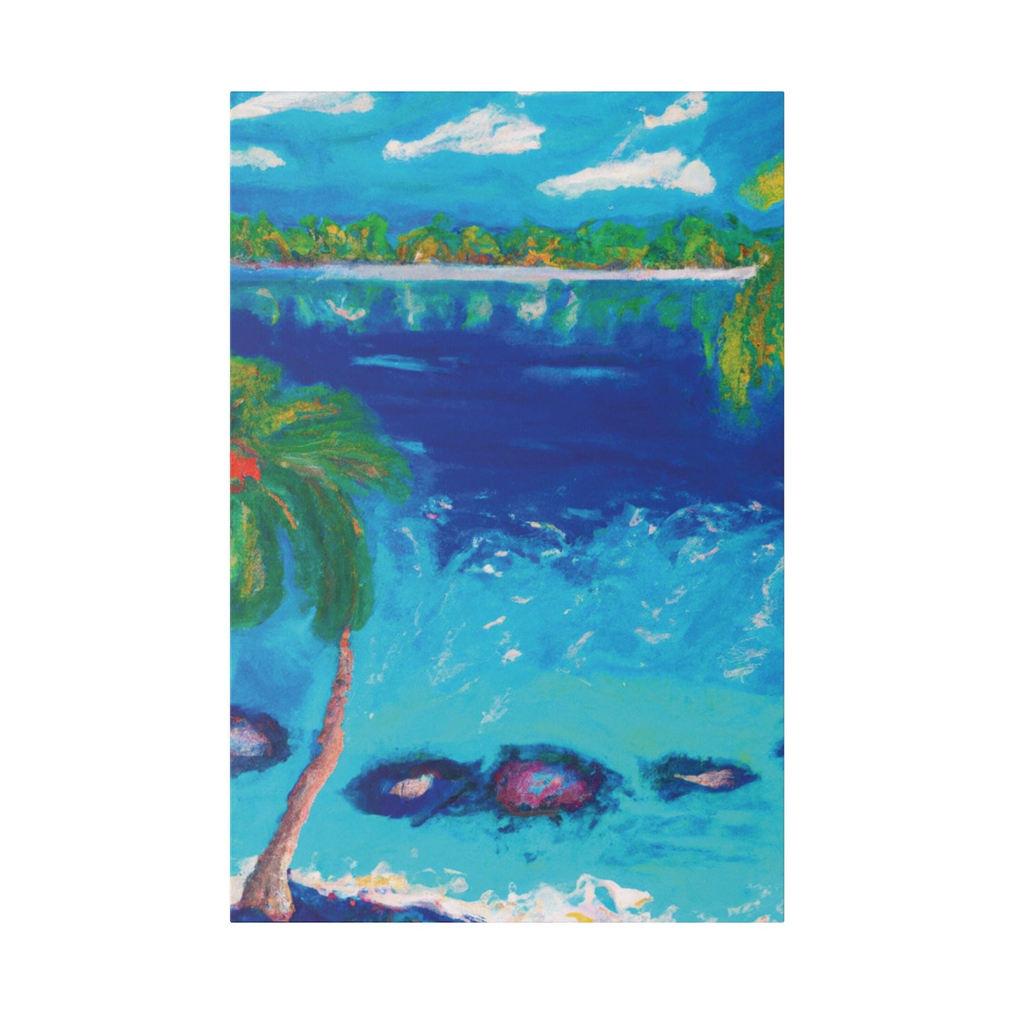 9850E - Bahamas Ocean Painting Print | Bahamas | Ocean | Beach | Poster | Home Decor | Wall Art | Canvas