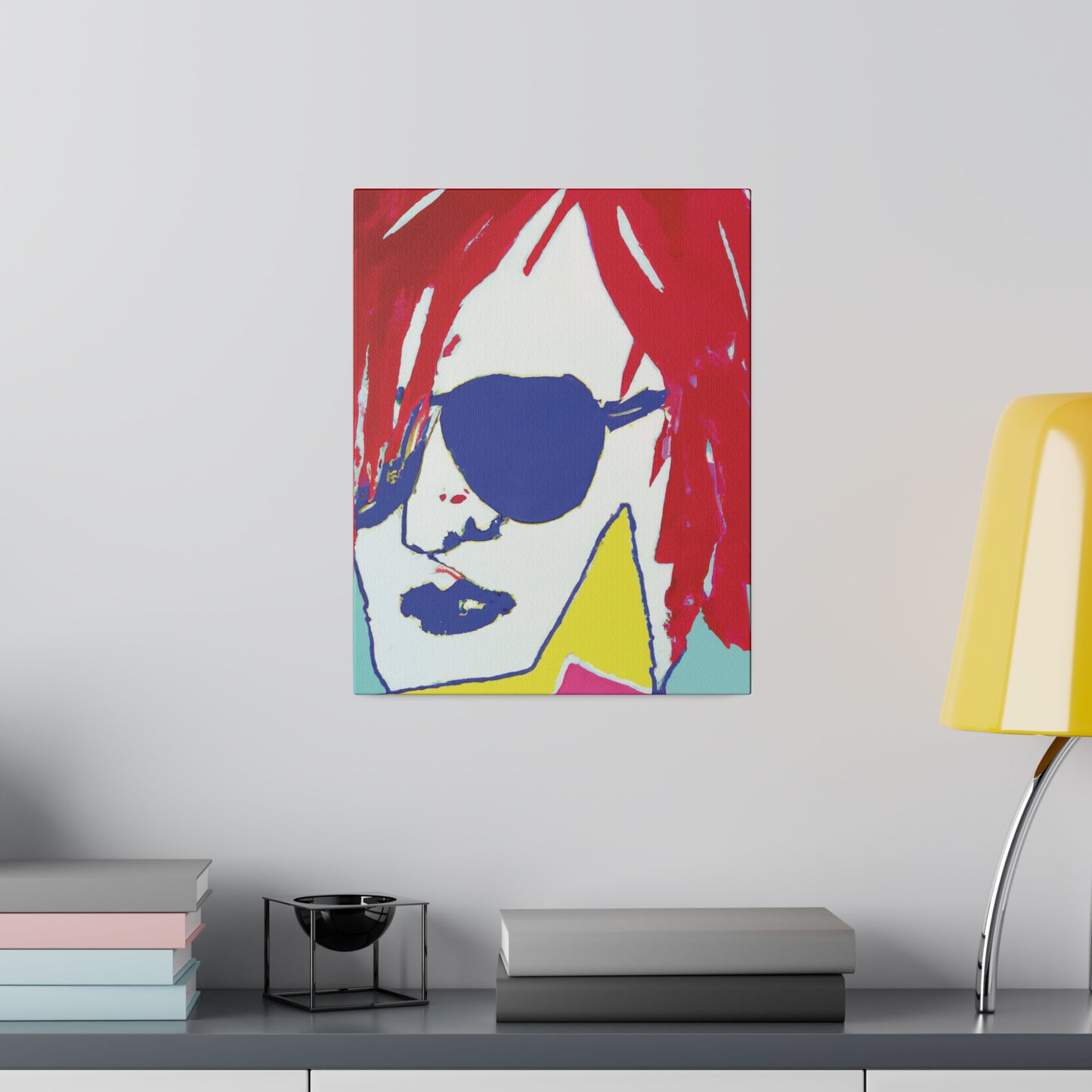 5681B - Rockstar Painting Print | Face | Abstract | Poster | Home Decor | Wall Art | Music Art | Canvas