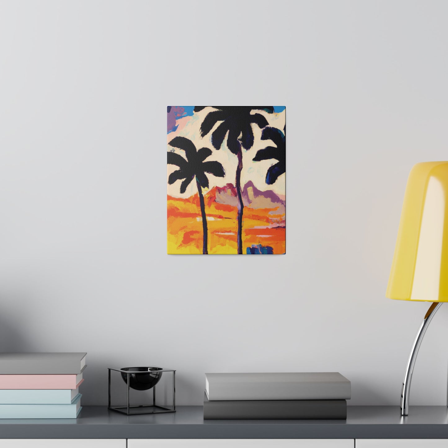 6586K - Miami Beach Sunset Painting Print | Miami | Beach | Sunset | Poster | Home Decor | Wall Art | Canvas