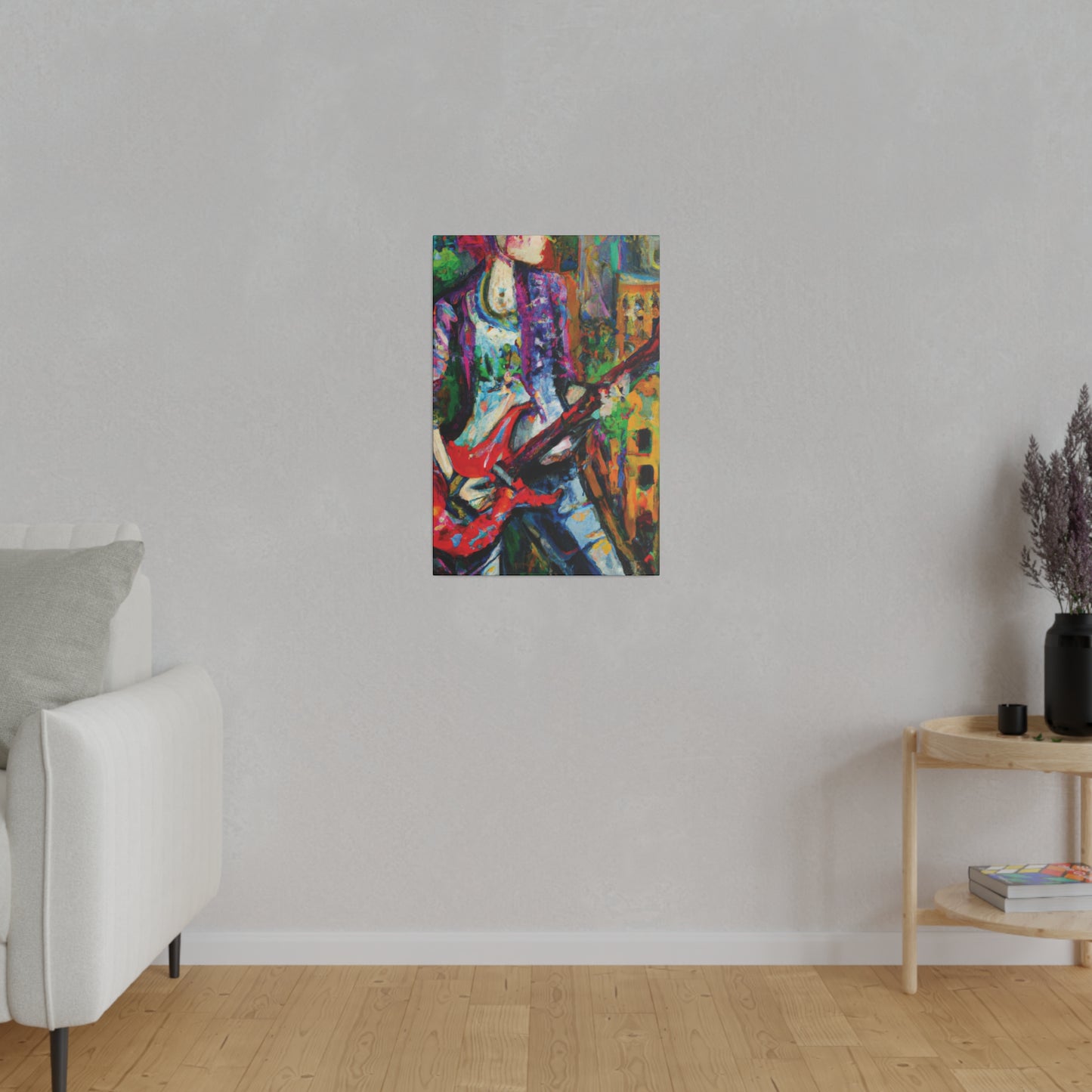 8263J - Rockstar Oil Painting Style Print | Poster | Home Decor | Wall Art | Music Art | Canvas