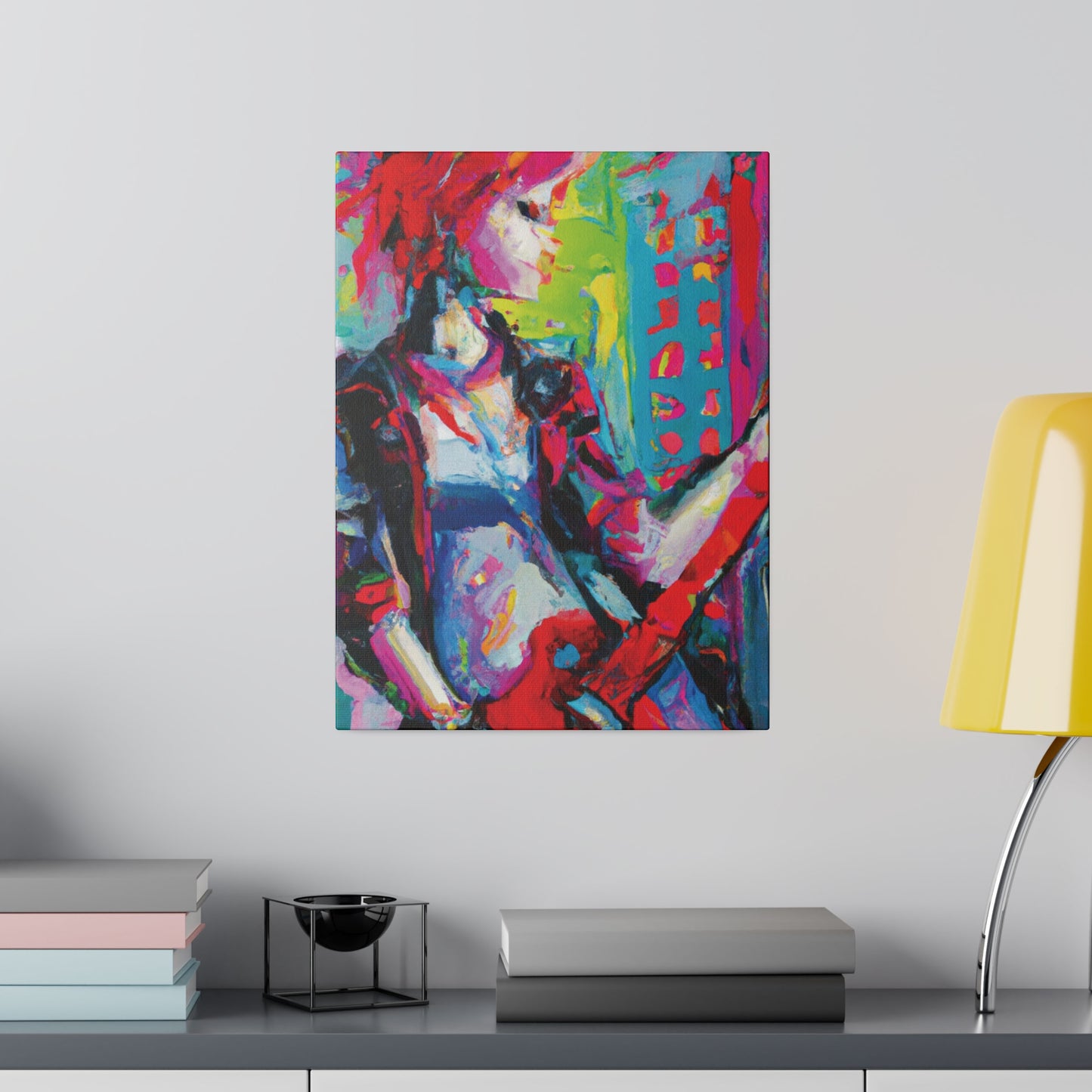 2177U - Rockstar Oil Painting Style Print | Poster | Home Decor | Wall Art | Music Art | Canvas