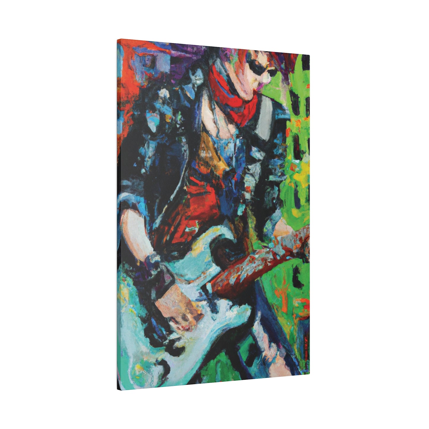 4485G - Rockstar Oil Painting Style Print | Poster | Home Decor | Wall Art | Music Art | Canvas