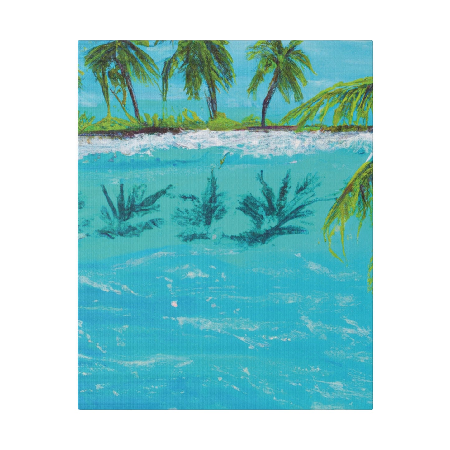 8321K - Bahamas Ocean Painting Print | Bahamas | Ocean | Beach | Poster | Home Decor | Wall Art | Canvas