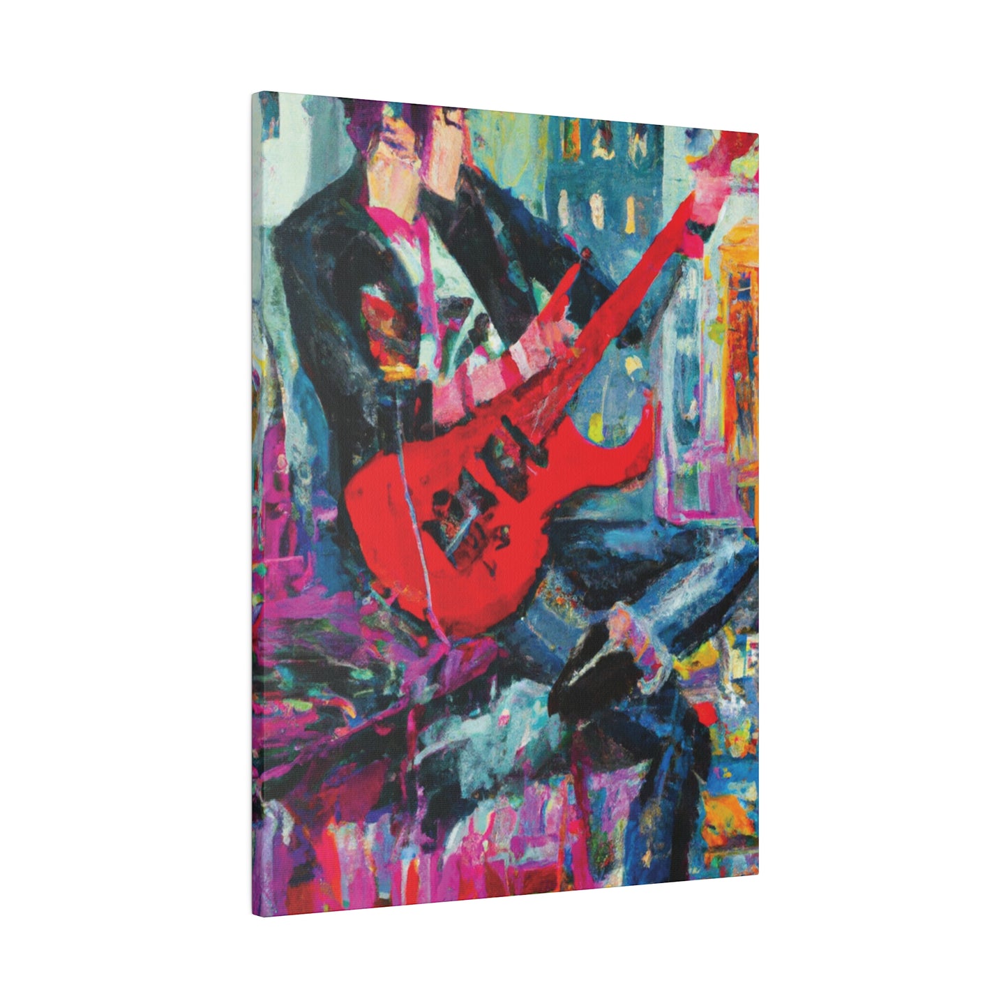 7878O - Rockstar Oil Painting Style Print | Poster | Home Decor | Wall Art | Music Art | Canvas