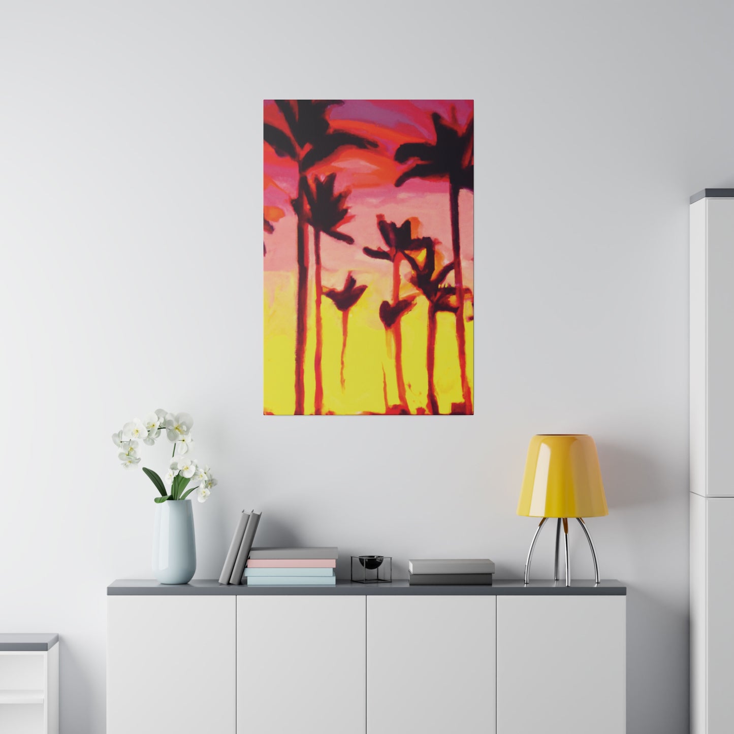 2249A - Miami Beach Sunset Painting Print | Miami | Beach | Sunset | Poster | Home Decor | Wall Art | Canvas