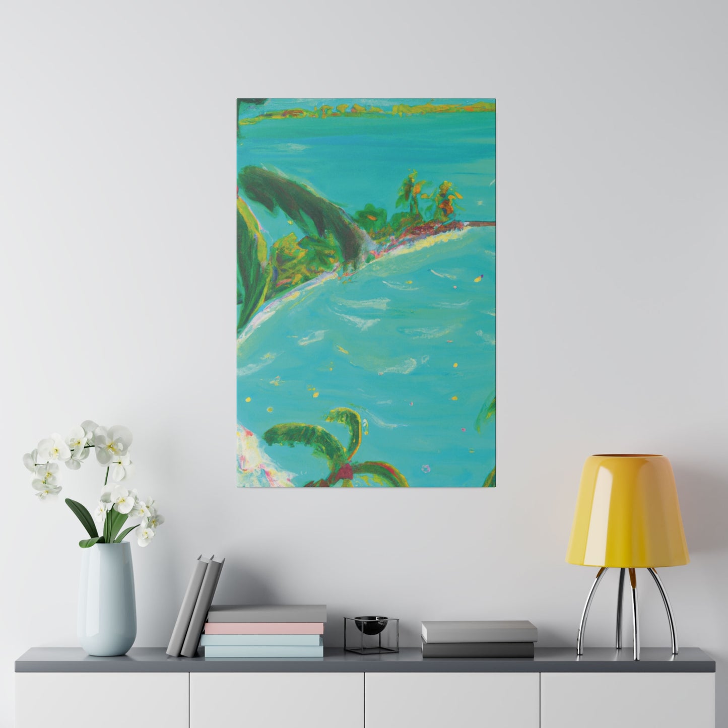 1935K - Bahamas Ocean Painting Print | Bahamas | Ocean | Beach | Poster | Home Decor | Wall Art | Canvas