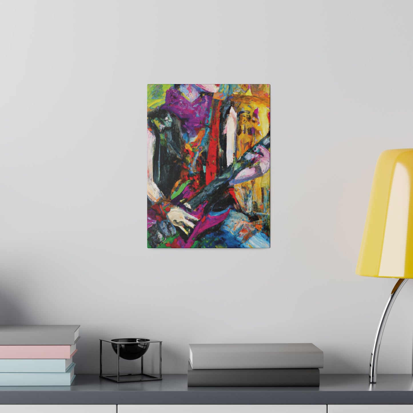 3088A - Rockstar Oil Painting Style Print | Poster | Home Decor | Wall Art | Music Art | Canvas