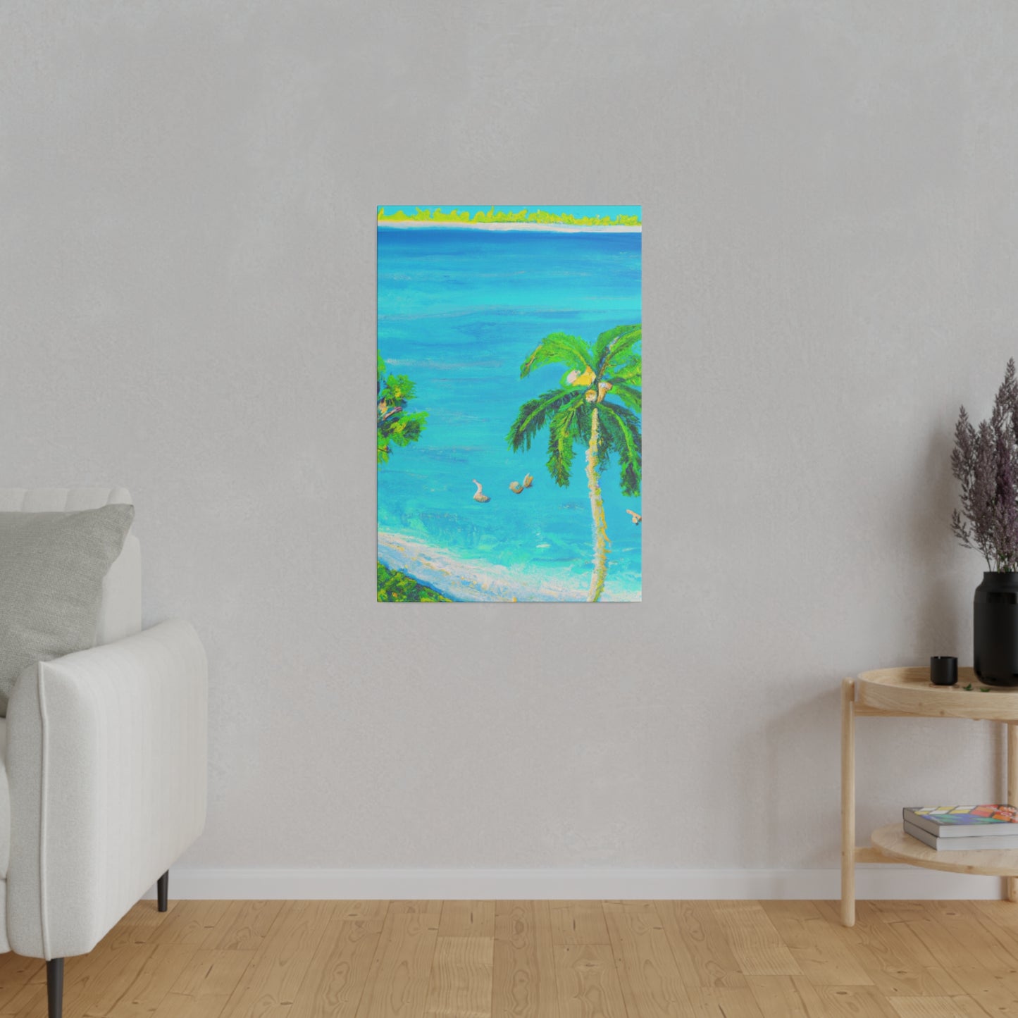 3749J - Bahamas Ocean Painting Print | Bahamas | Ocean | Beach | Poster | Home Decor | Wall Art | Canvas