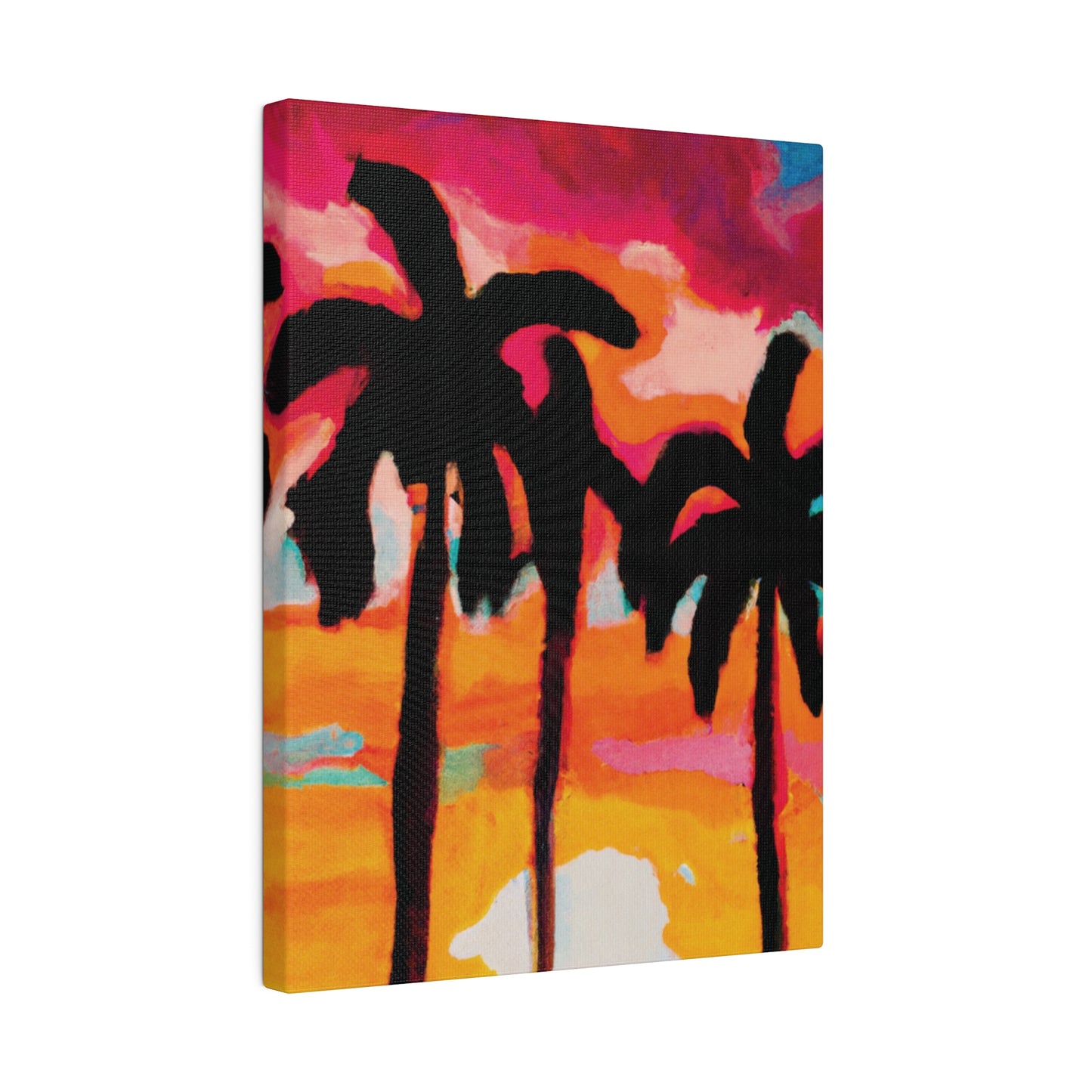 4763O - Miami Beach Sunset Painting Print | Miami | Beach | Sunset | Poster | Home Decor | Wall Art | Canvas