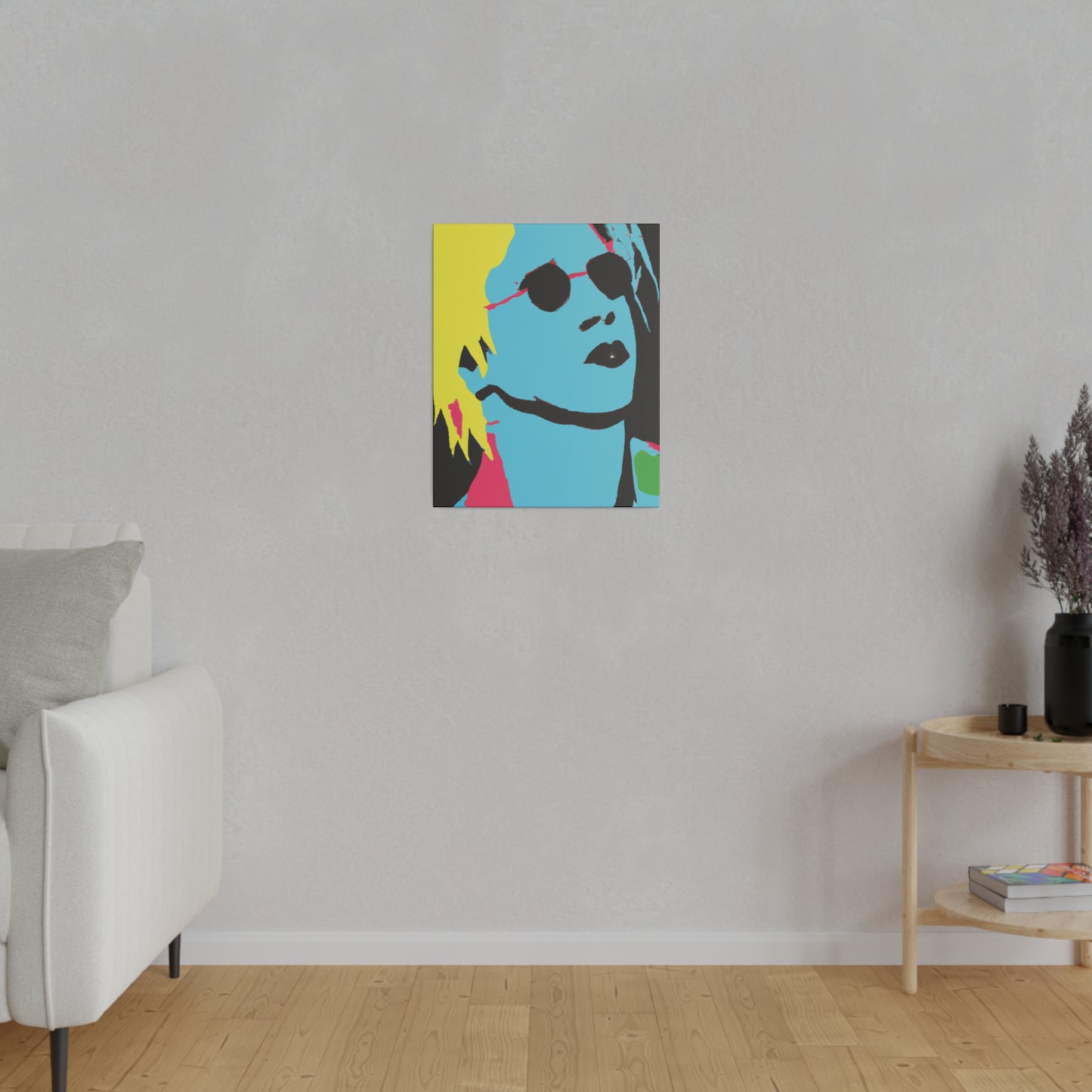 7179A - Rockstar Painting Print | Face | Abstract | Poster | Home Decor | Wall Art | Music Art | Canvas