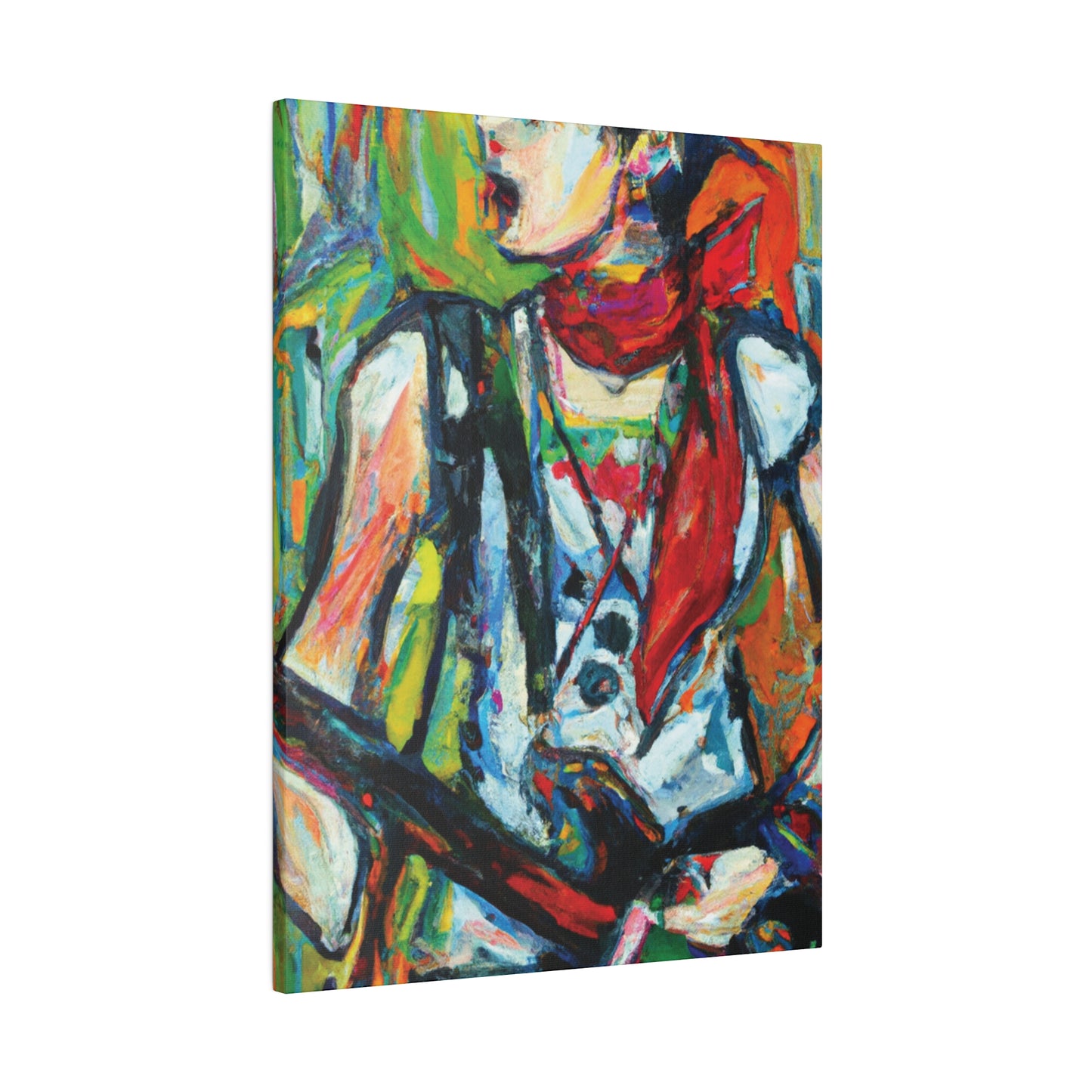 3713A - Rockstar Oil Painting Style Print | Poster | Home Decor | Wall Art | Music Art | Canvas