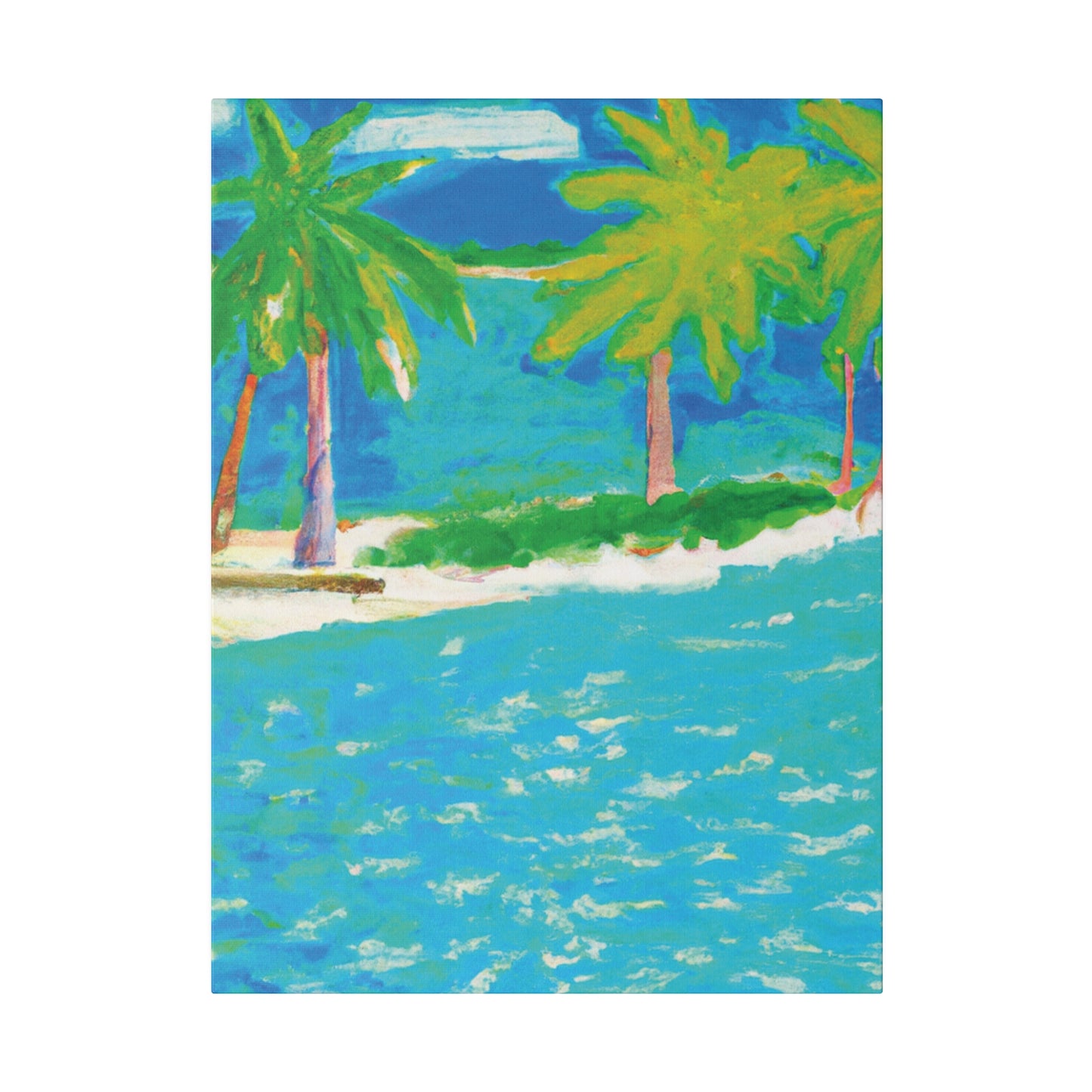 3271K - Bahamas Ocean Painting Print | Bahamas | Ocean | Beach | Poster | Home Decor | Wall Art | Canvas